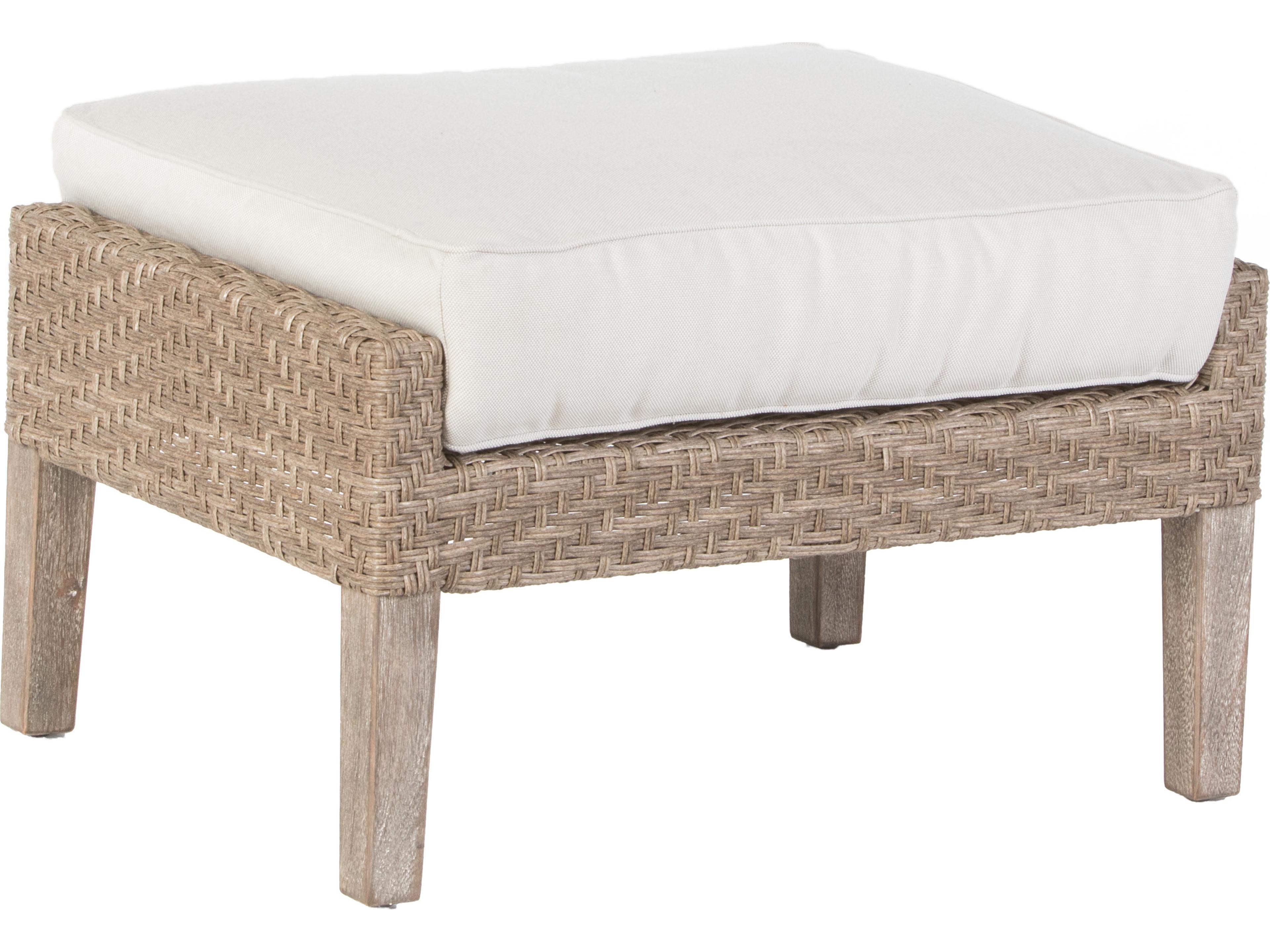 Cornwall Vintage Wicker Outdoor Patio Ottoman