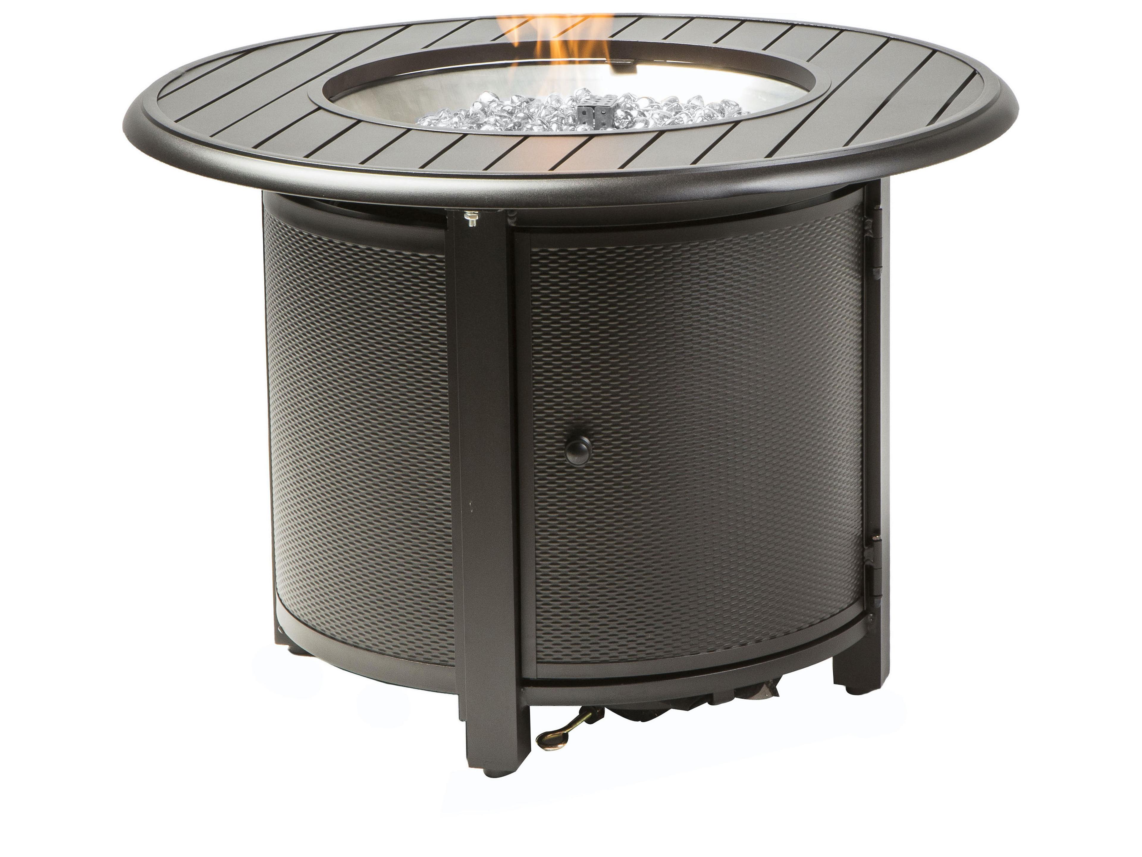Bay Ridge Blacksmith Round Patio Fire Pit Table