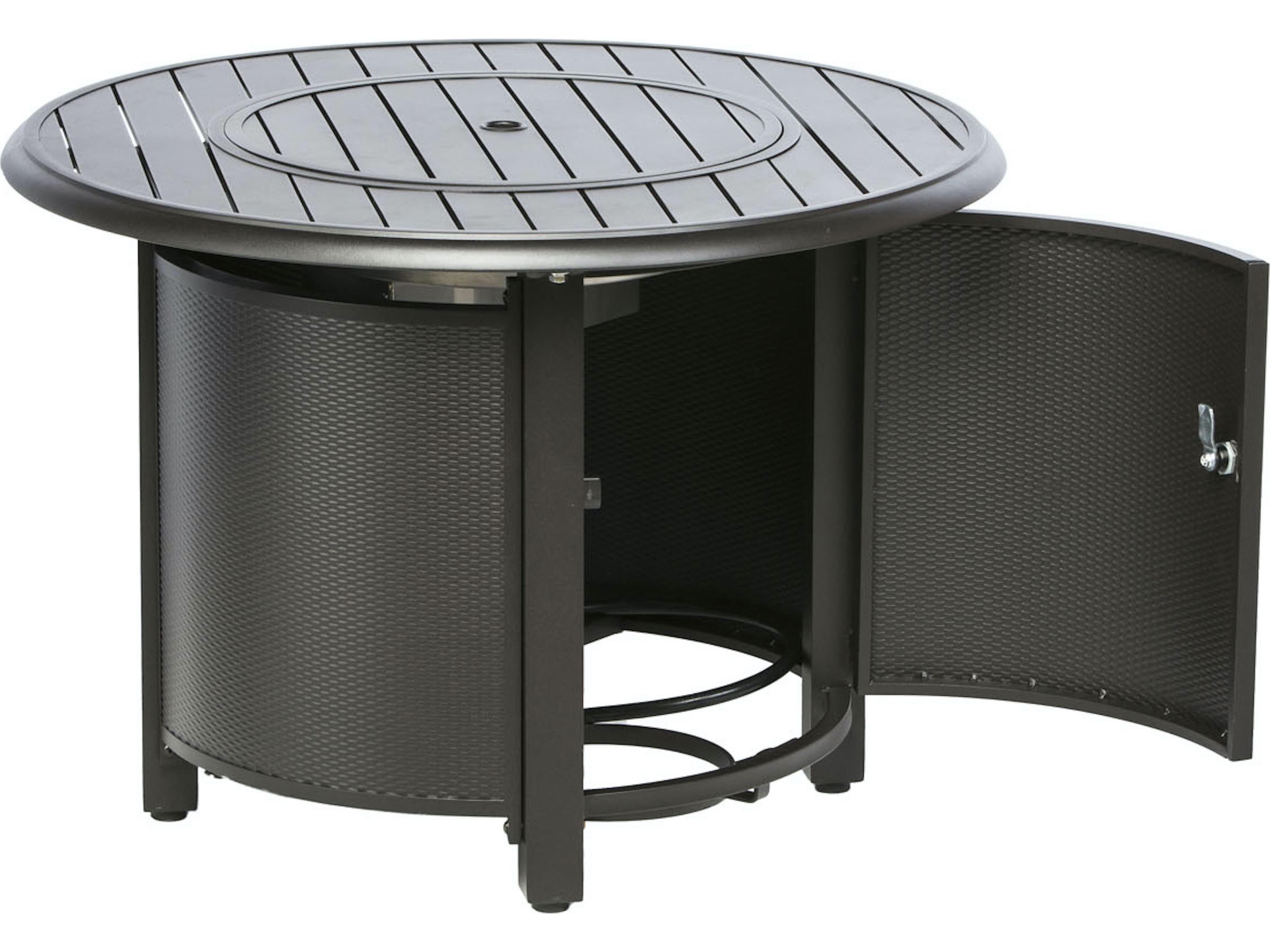 Alfresco Home Bay Ridge Blacksmith Round Patio Fire Pit Table