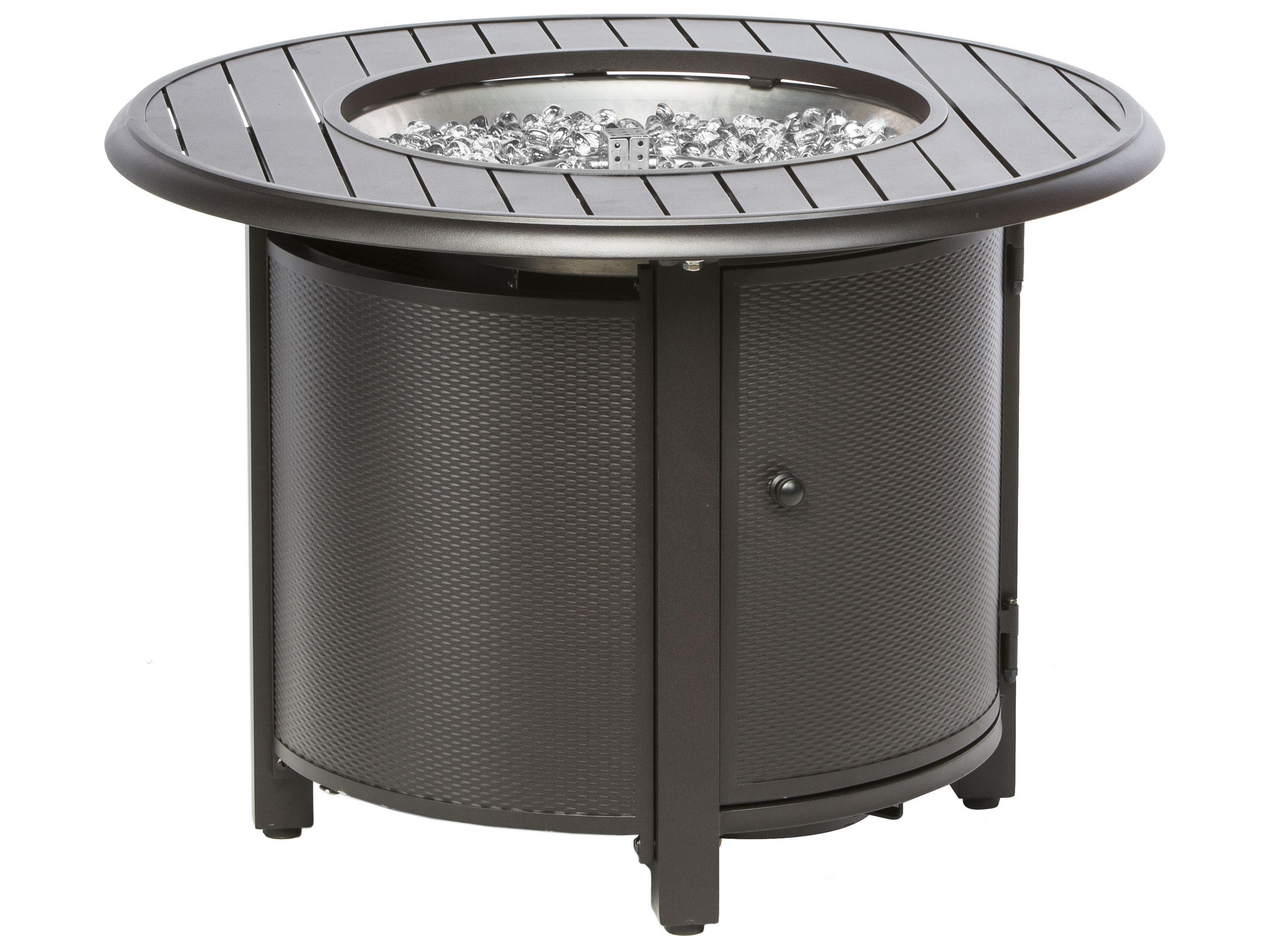 Alfresco Home Bay Ridge Blacksmith Round Patio Fire Pit Table