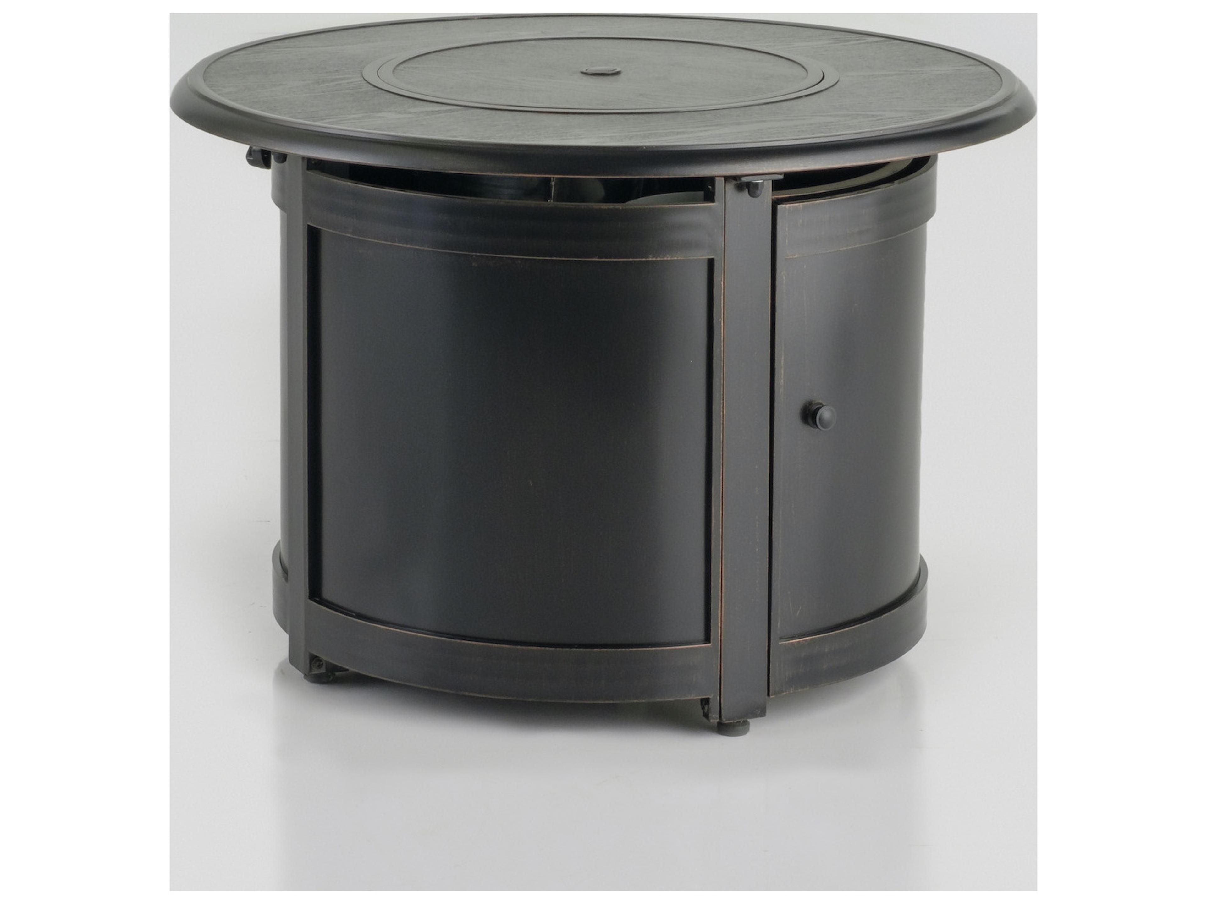 Alfresco Home Manchester Blacksmith Round Outdoor Patio Fire Pit Table