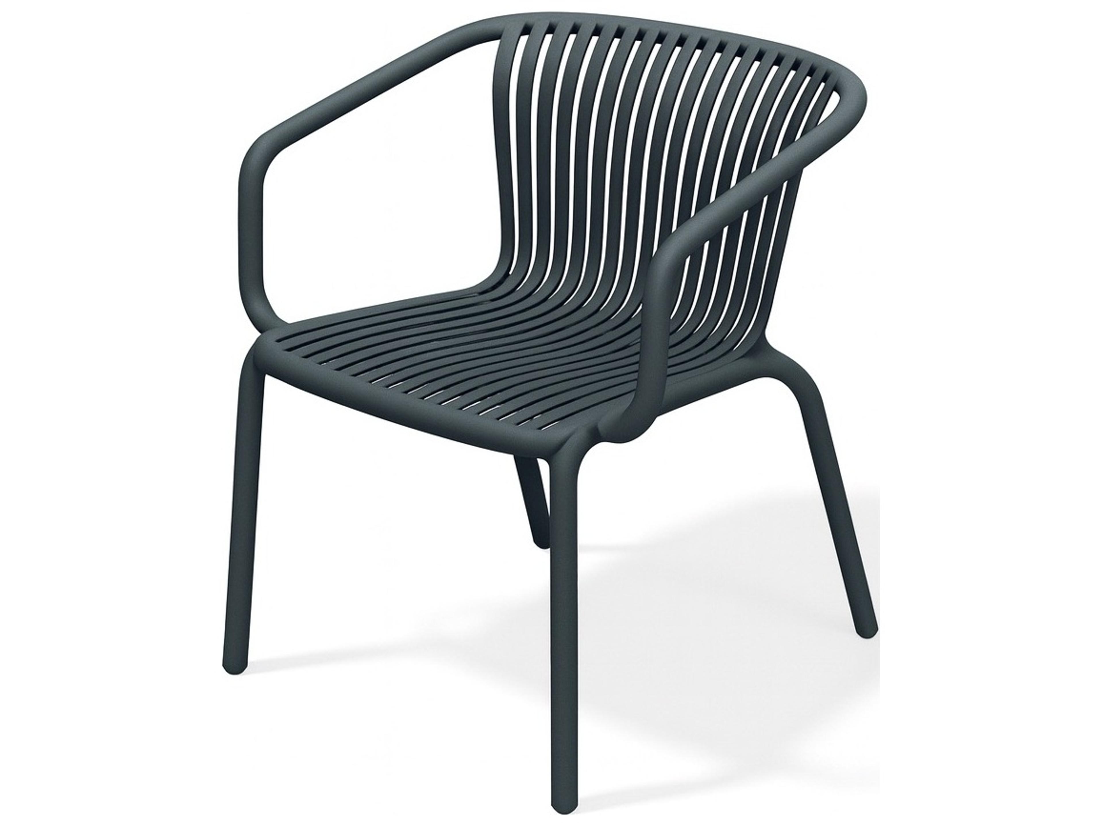 Alfresco Home Charcoal Recycled Plastic Lounge Set