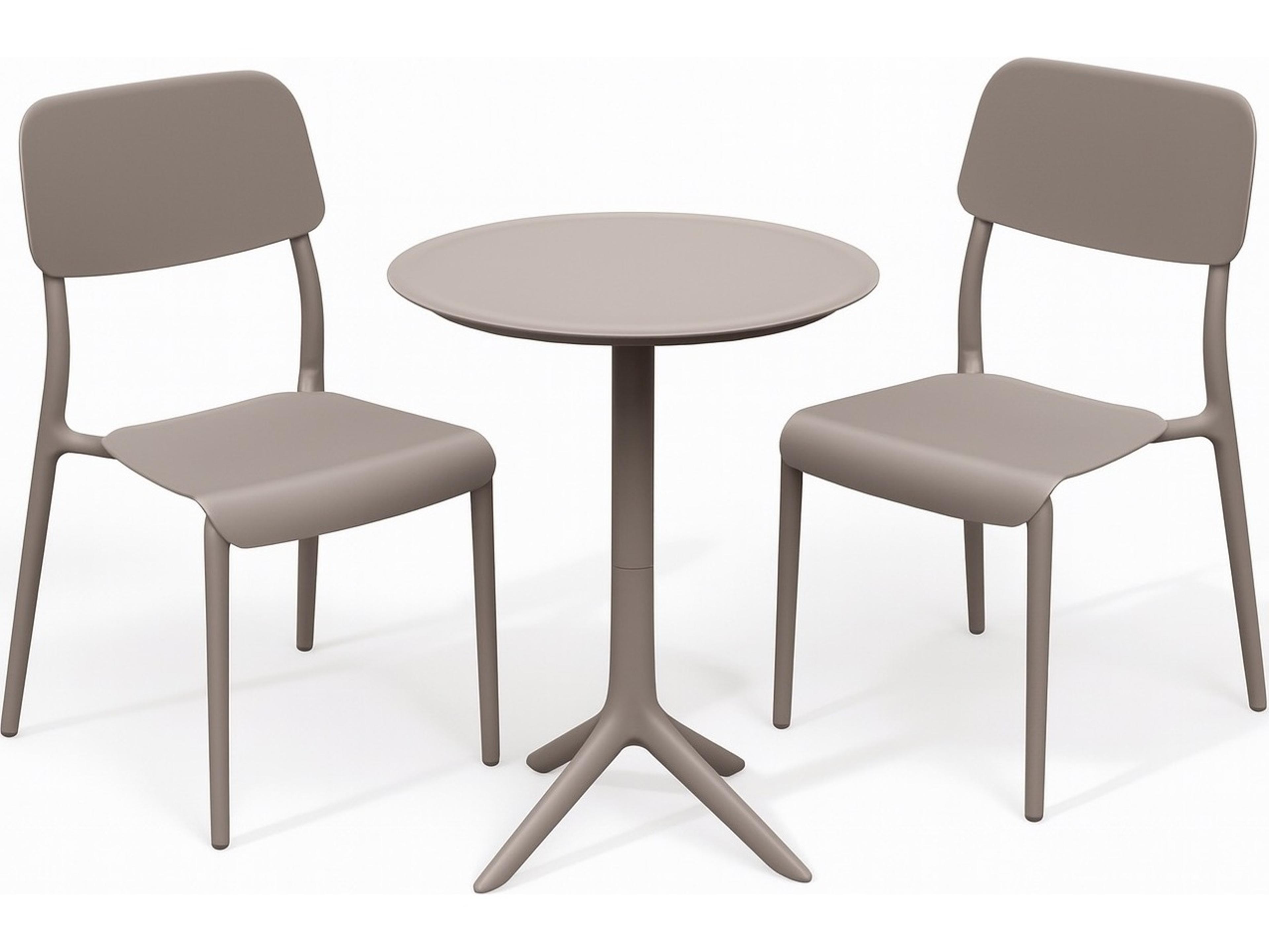 Taupe Recycled Plastic Dining Set