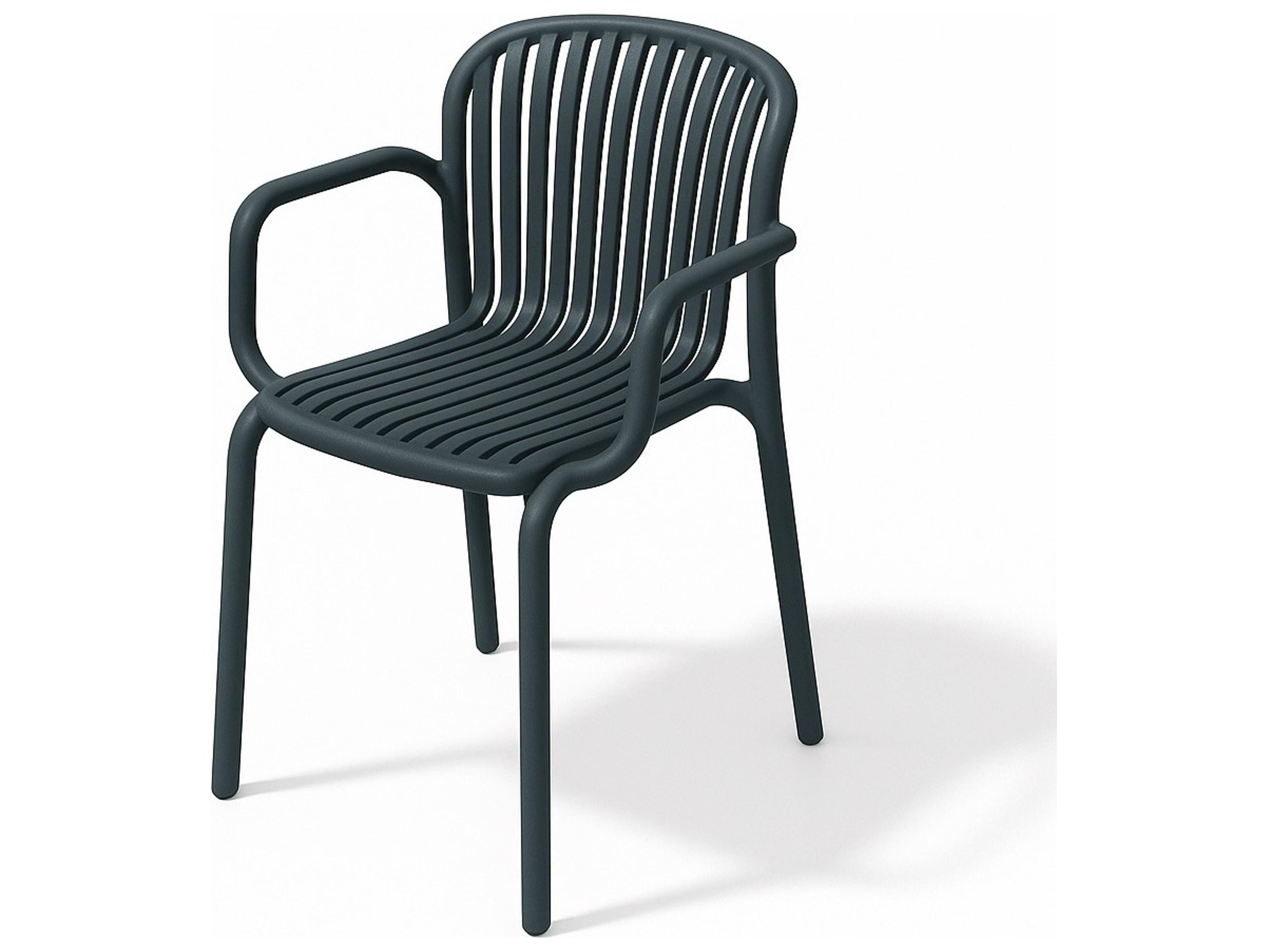Charcoal Recycled Plastic Dining Chair