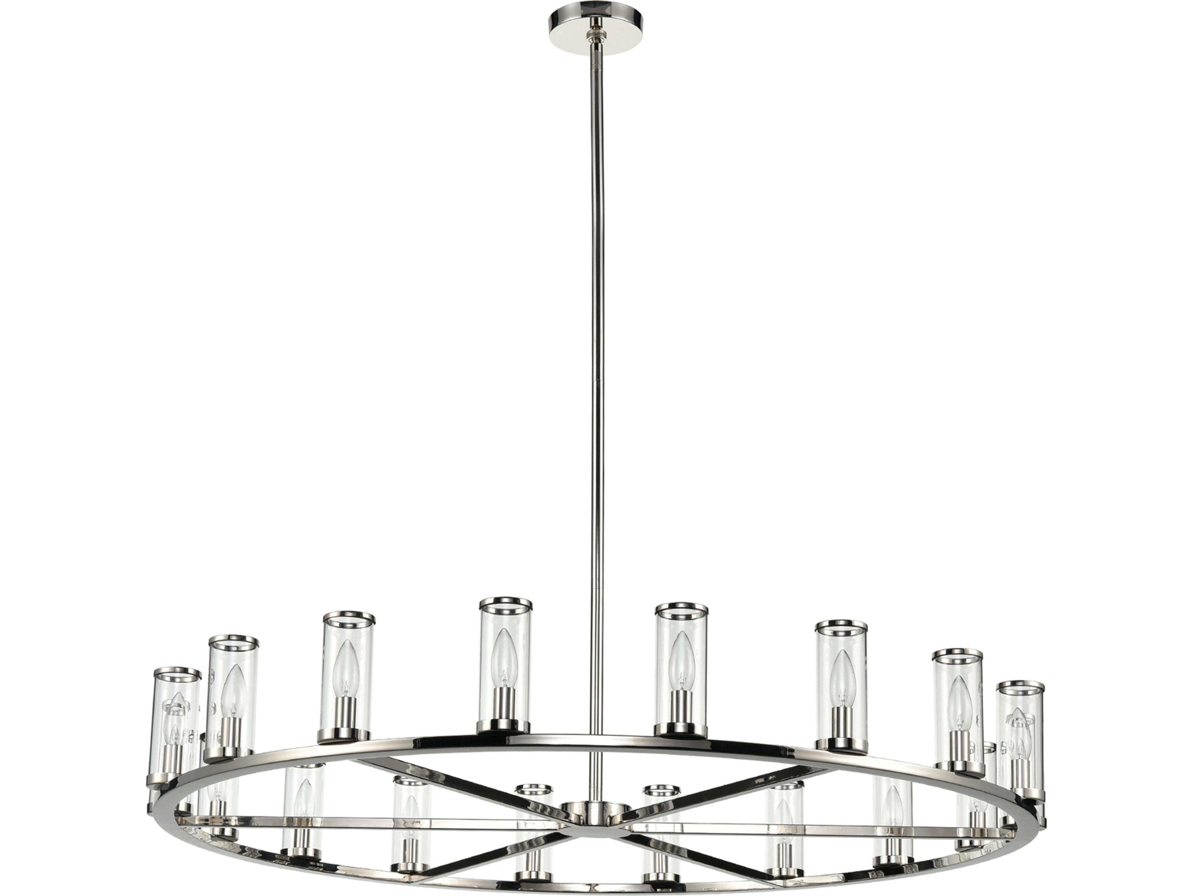 Revolve 18 Light Chandelier in Polished Nickel