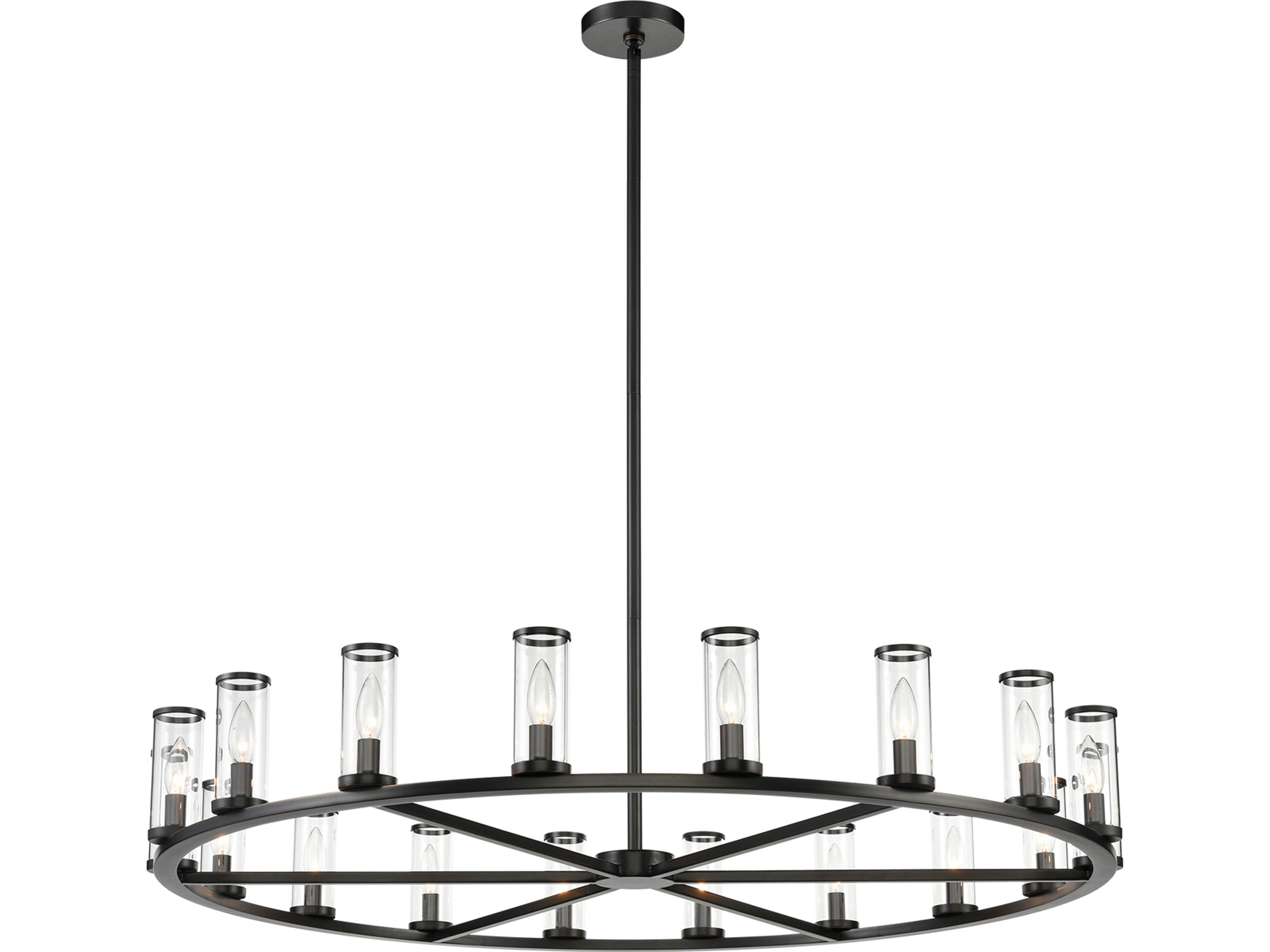 Revolve 18 Light Chandelier in Urban Bronze