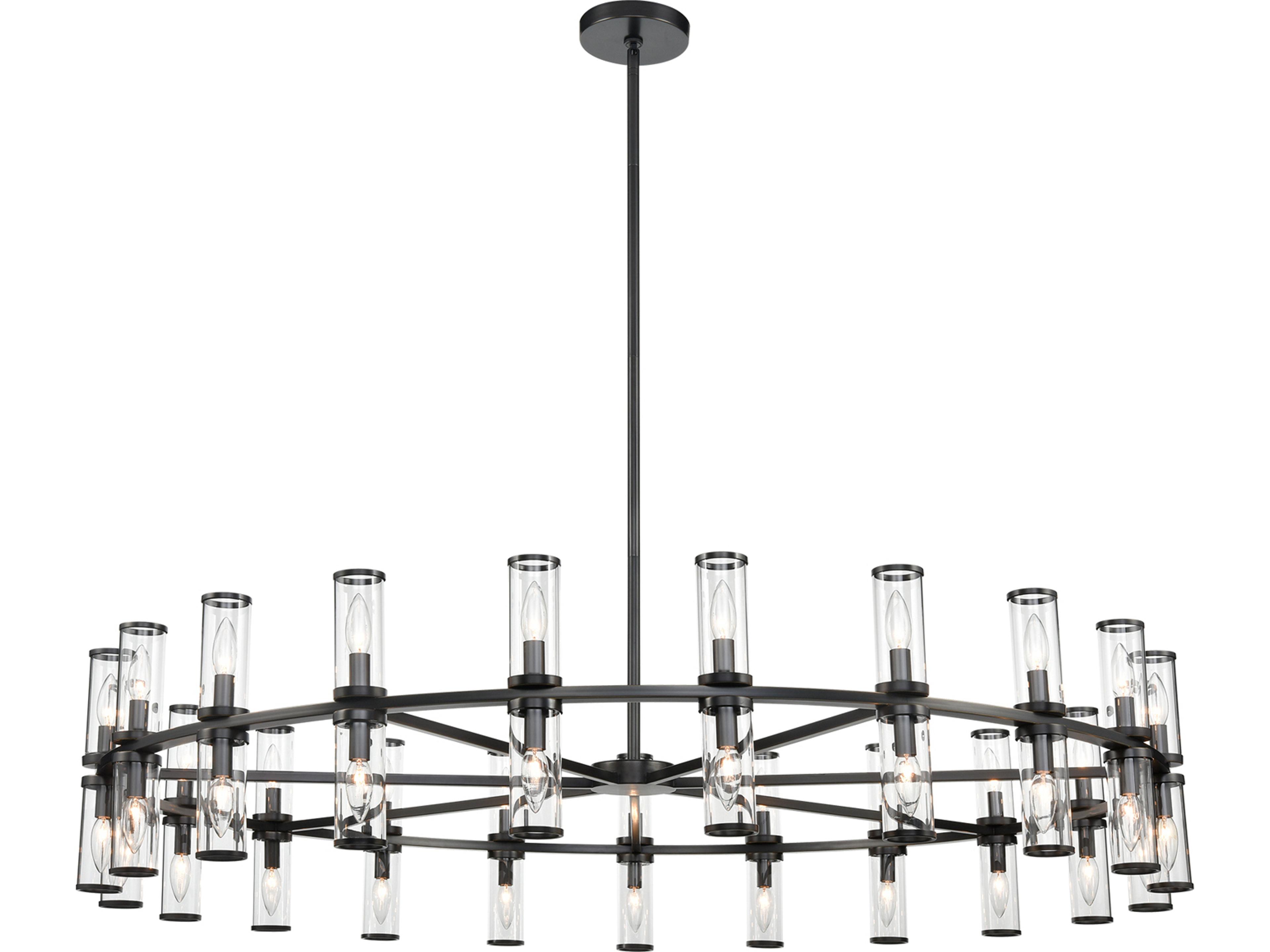 Revolve Chandelier In Urban Bronze A Stunning Modern Fixture