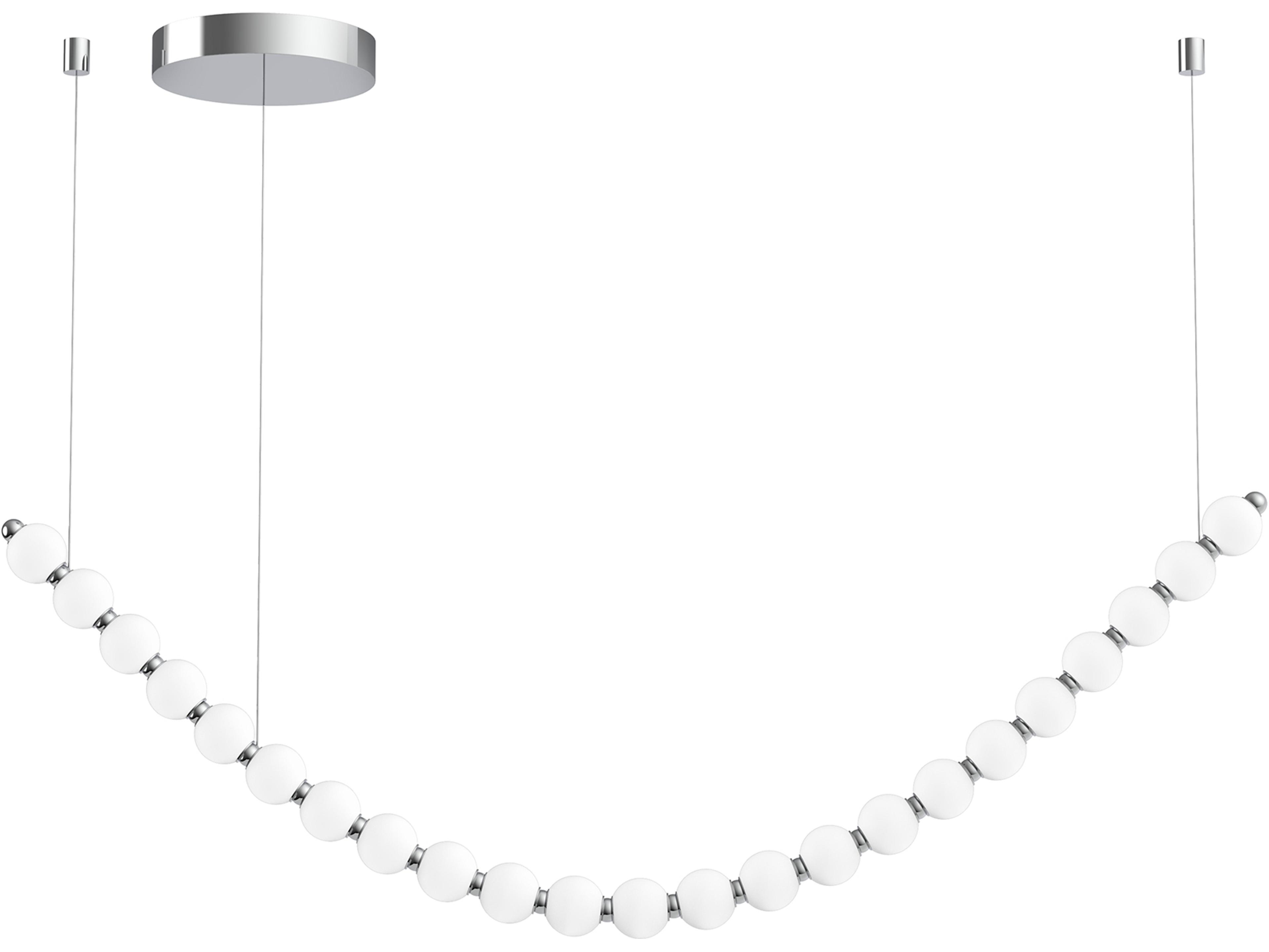 Alora Lighting Akoya Chrome Linear Chandelier