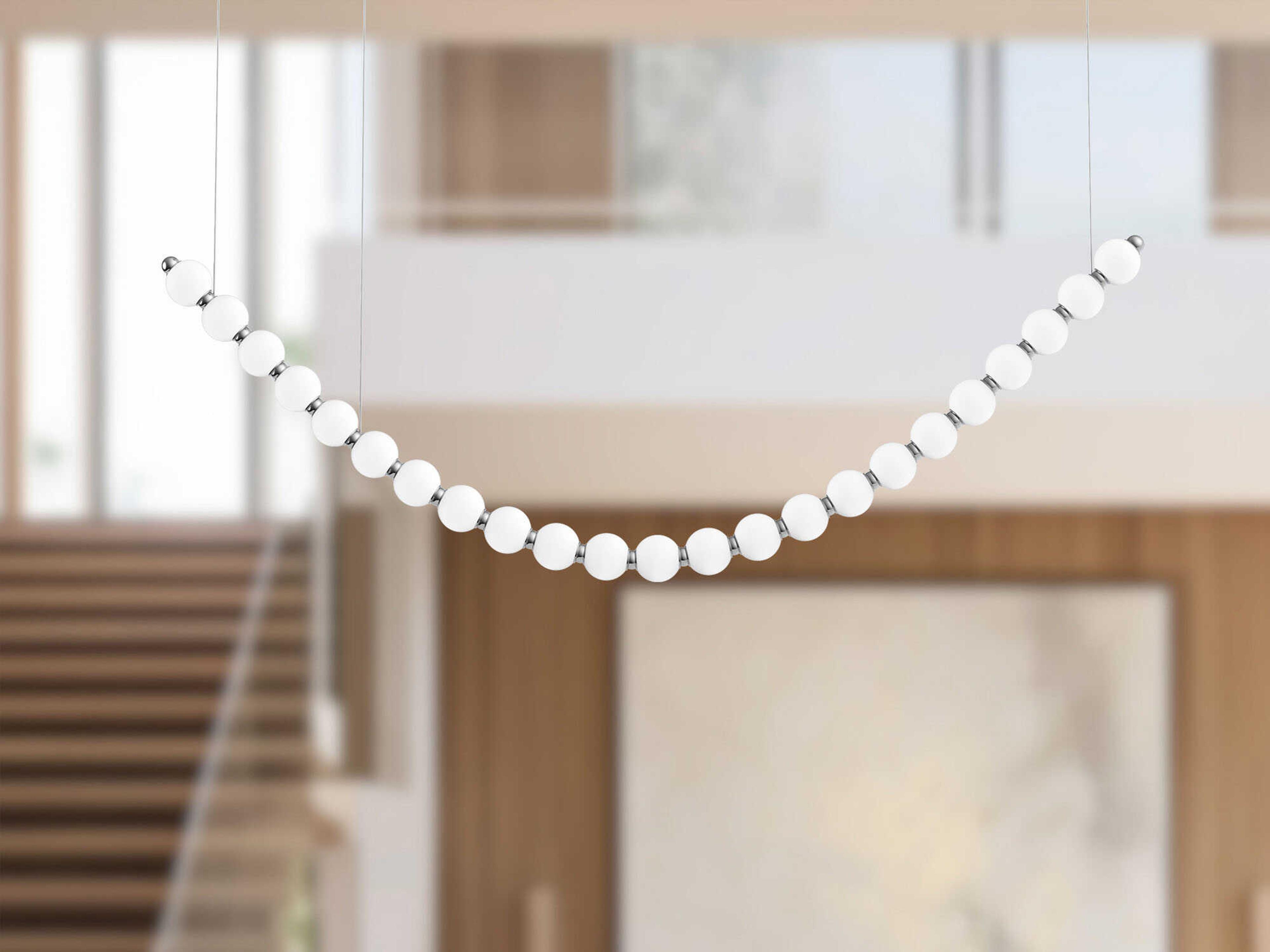 Alora Lighting Akoya Chrome Linear Chandelier