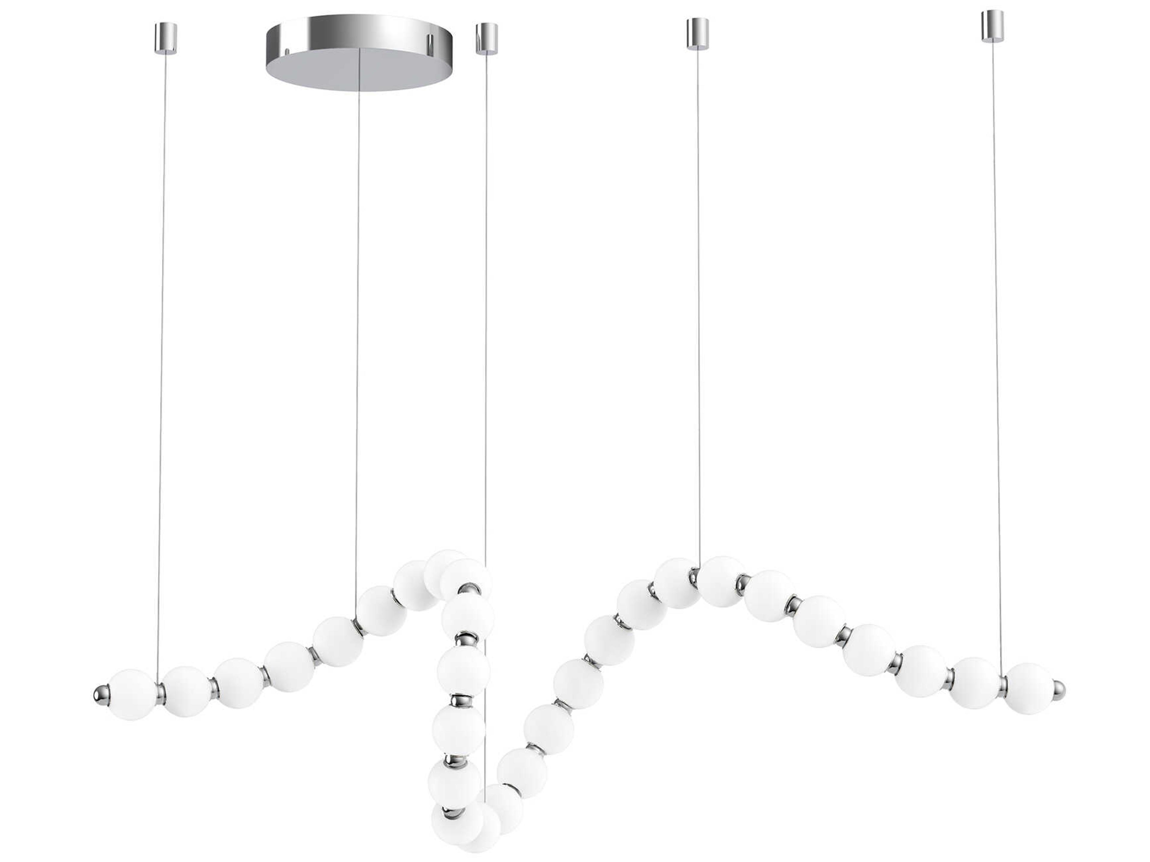 Alora Lighting Akoya Chrome Linear Chandelier