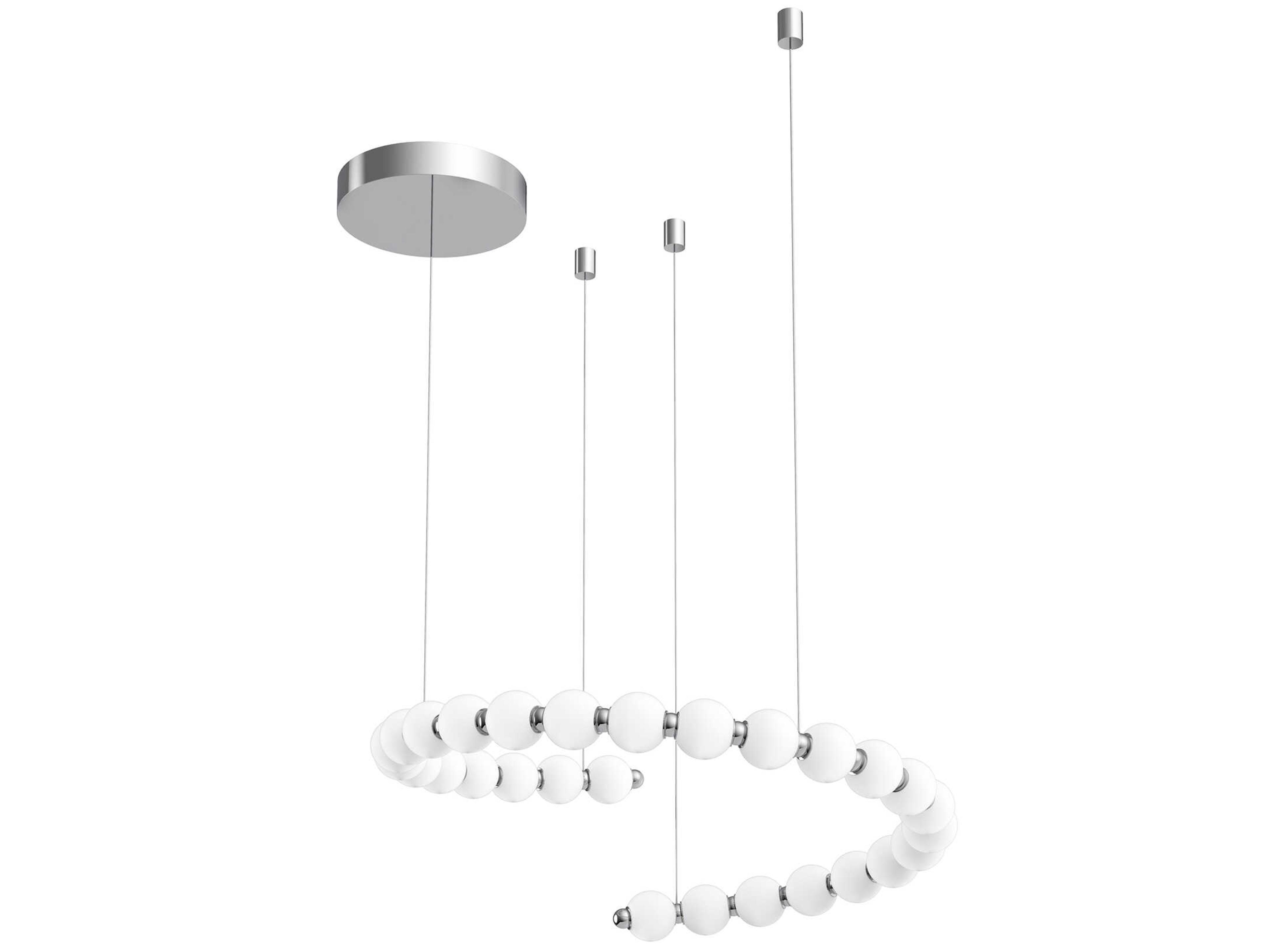 Alora Lighting Akoya Chrome Linear Chandelier