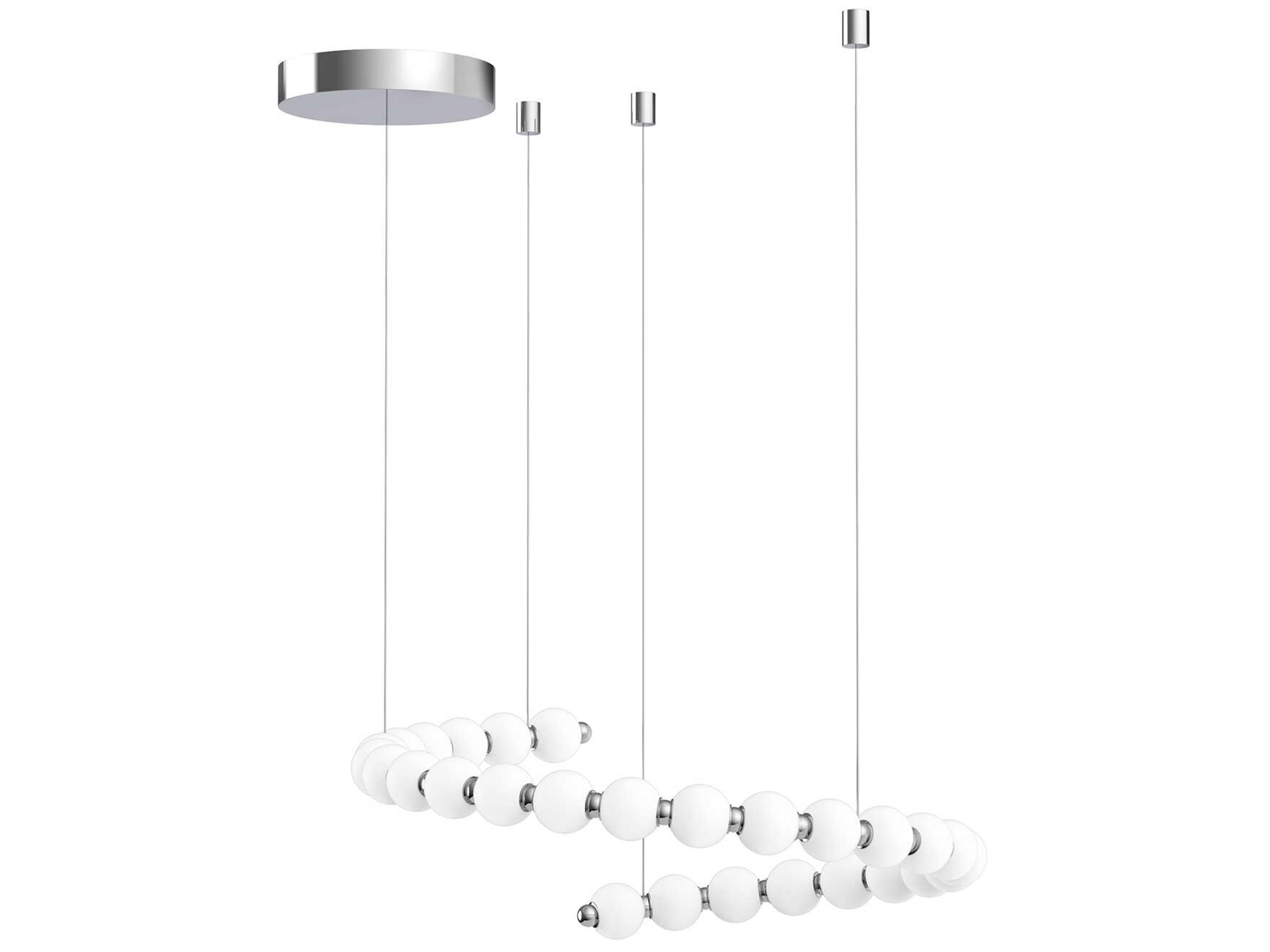 Alora Lighting Akoya Chrome Linear Chandelier