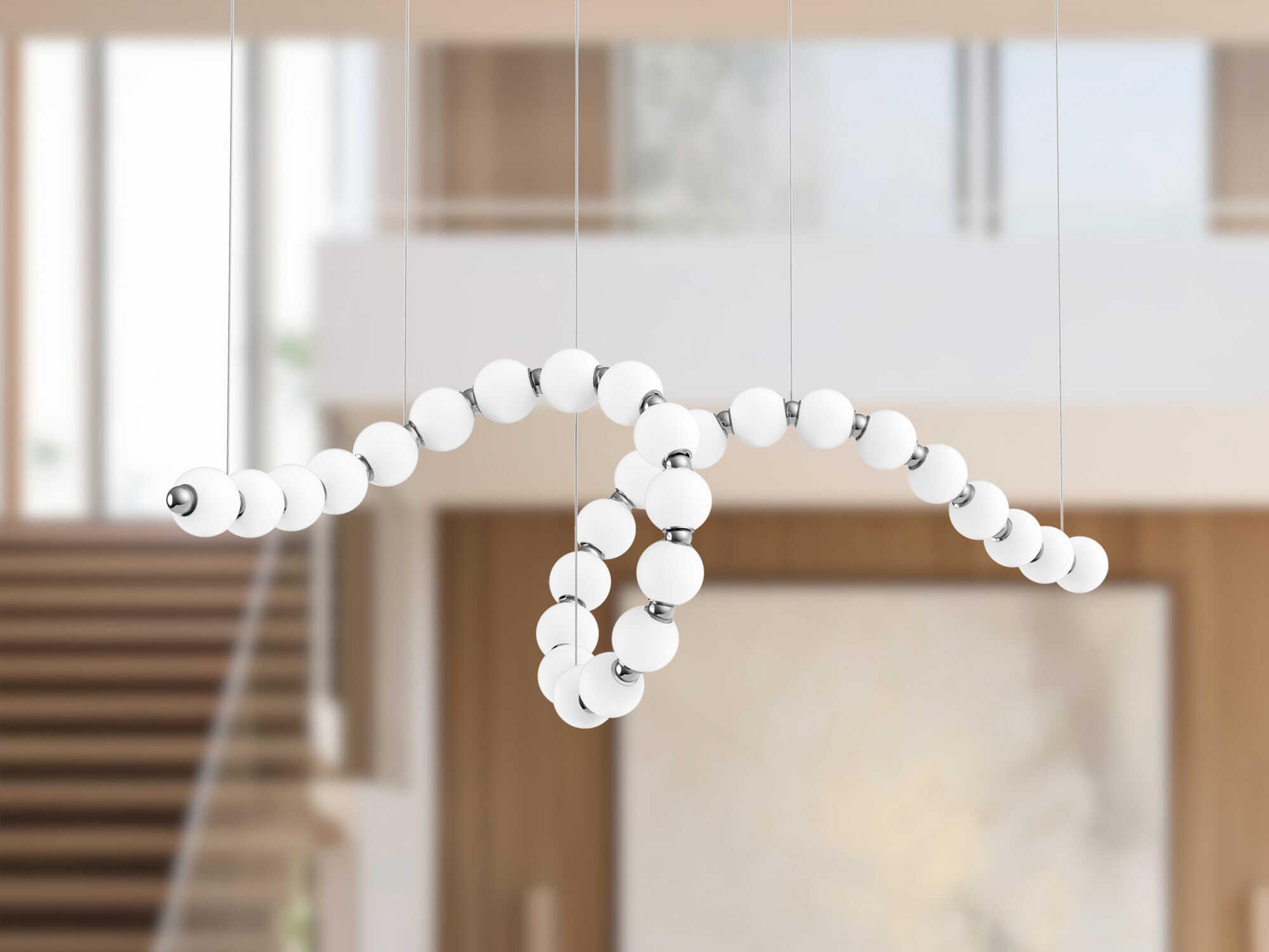 Alora Lighting Akoya Chrome Linear Chandelier