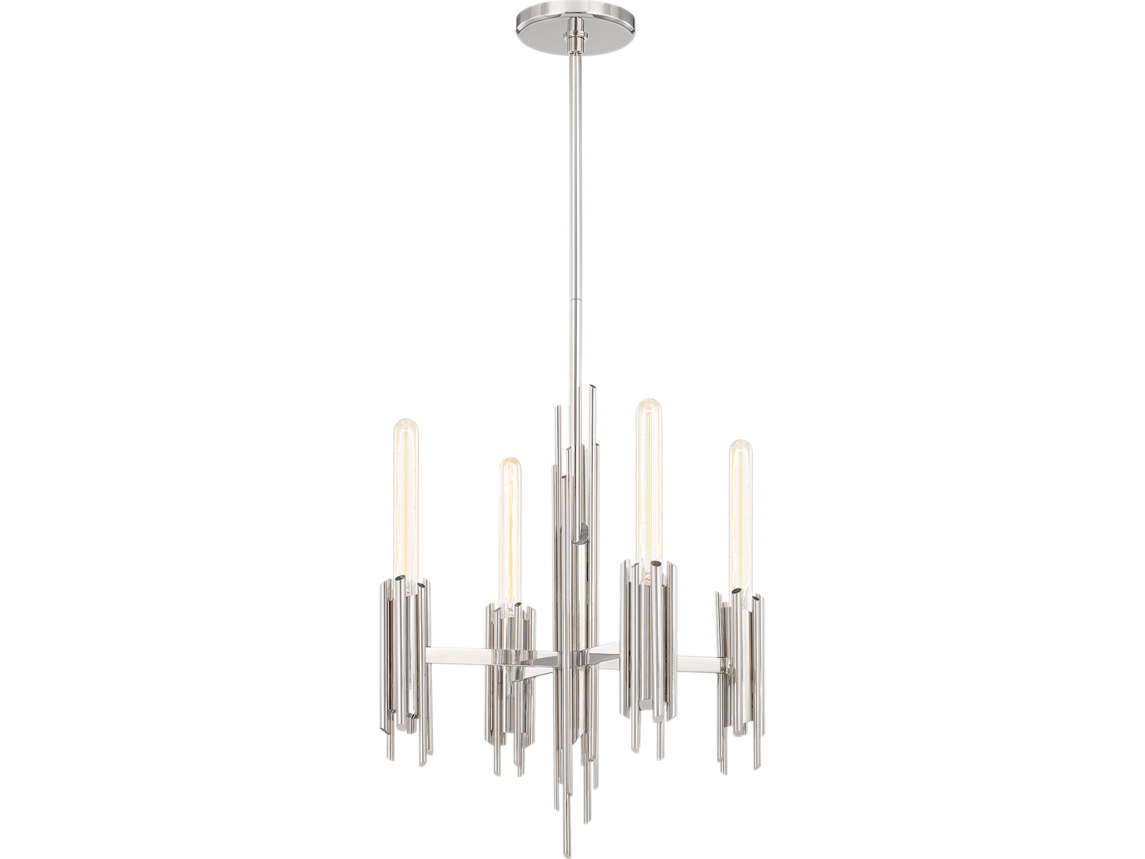 Torres Chandelier in Polished Nickel Modern Statement Lighting