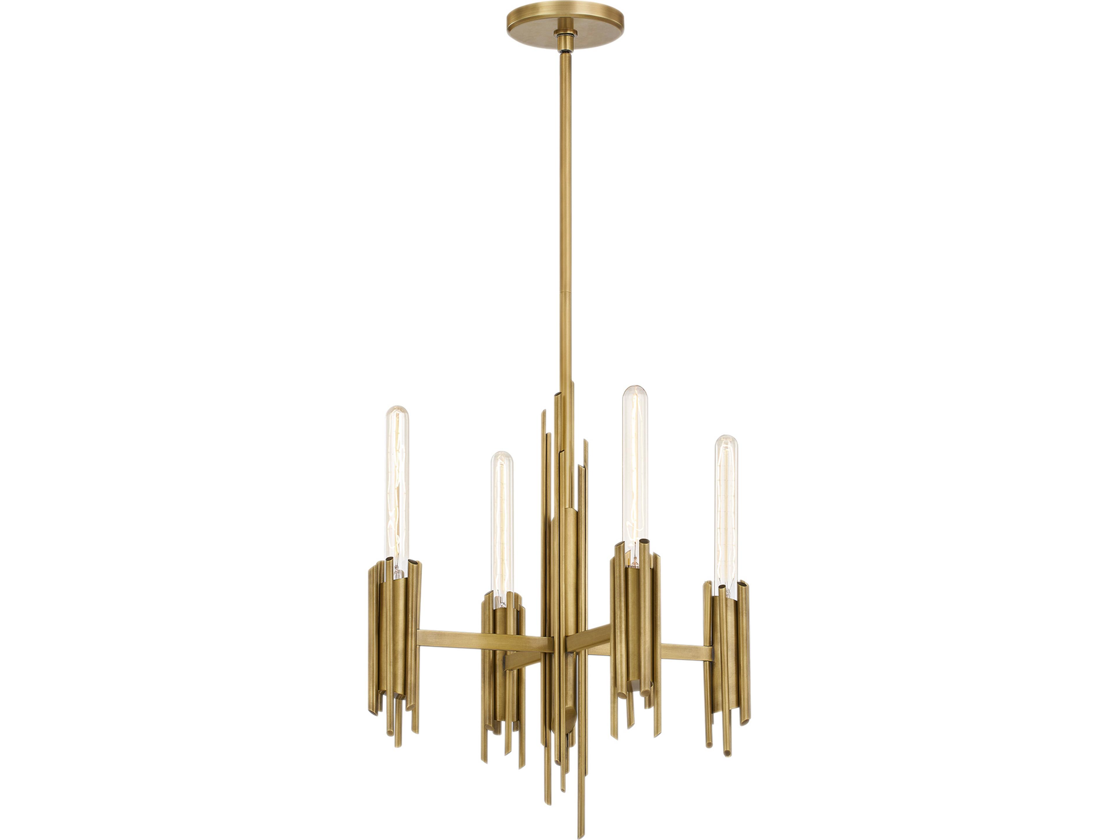 Torres Chandelier in Vintage Brass Modern Statement
