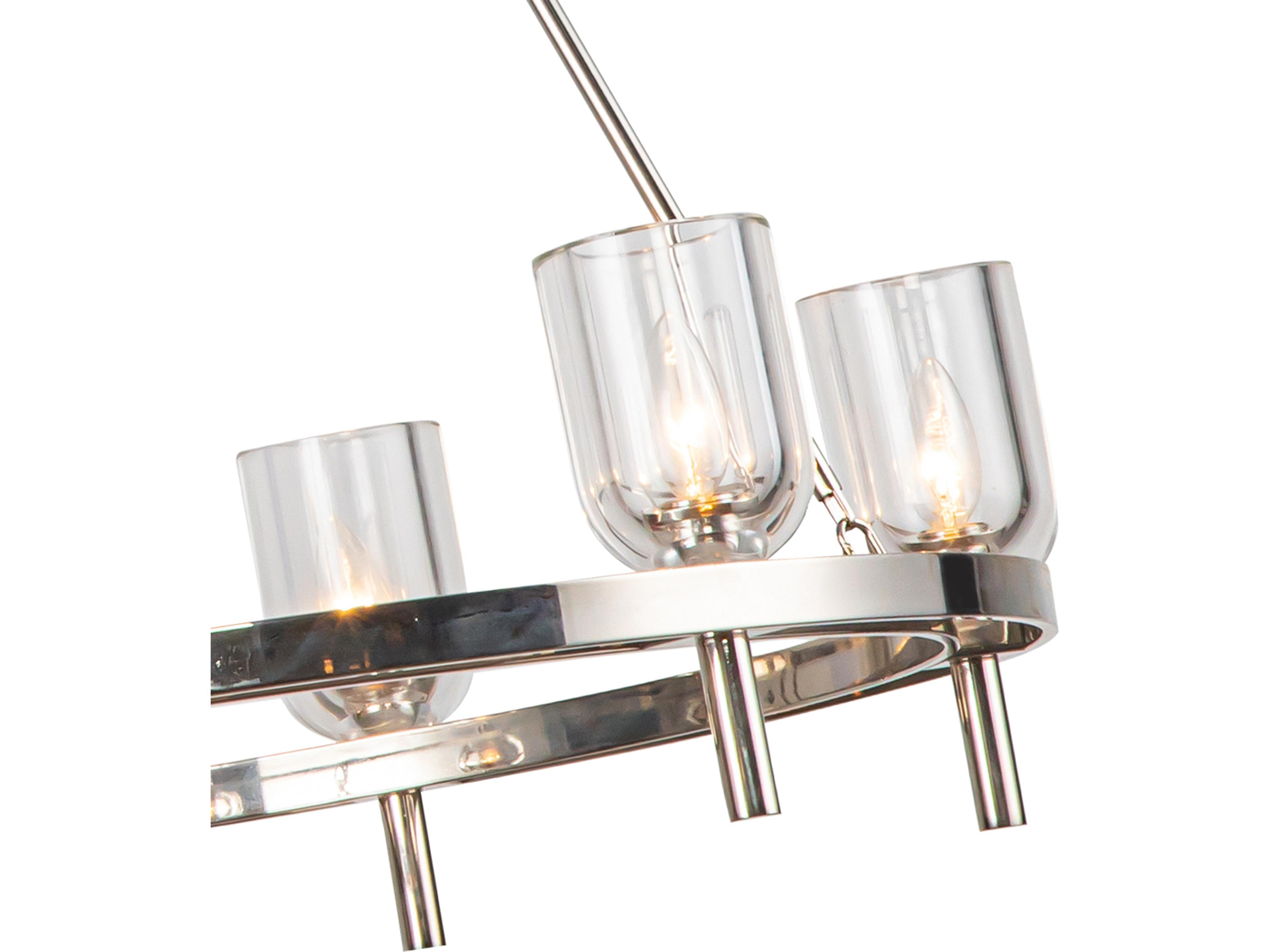 Alora Lighting Lucian 6-Light Polished Nickel Chandelier