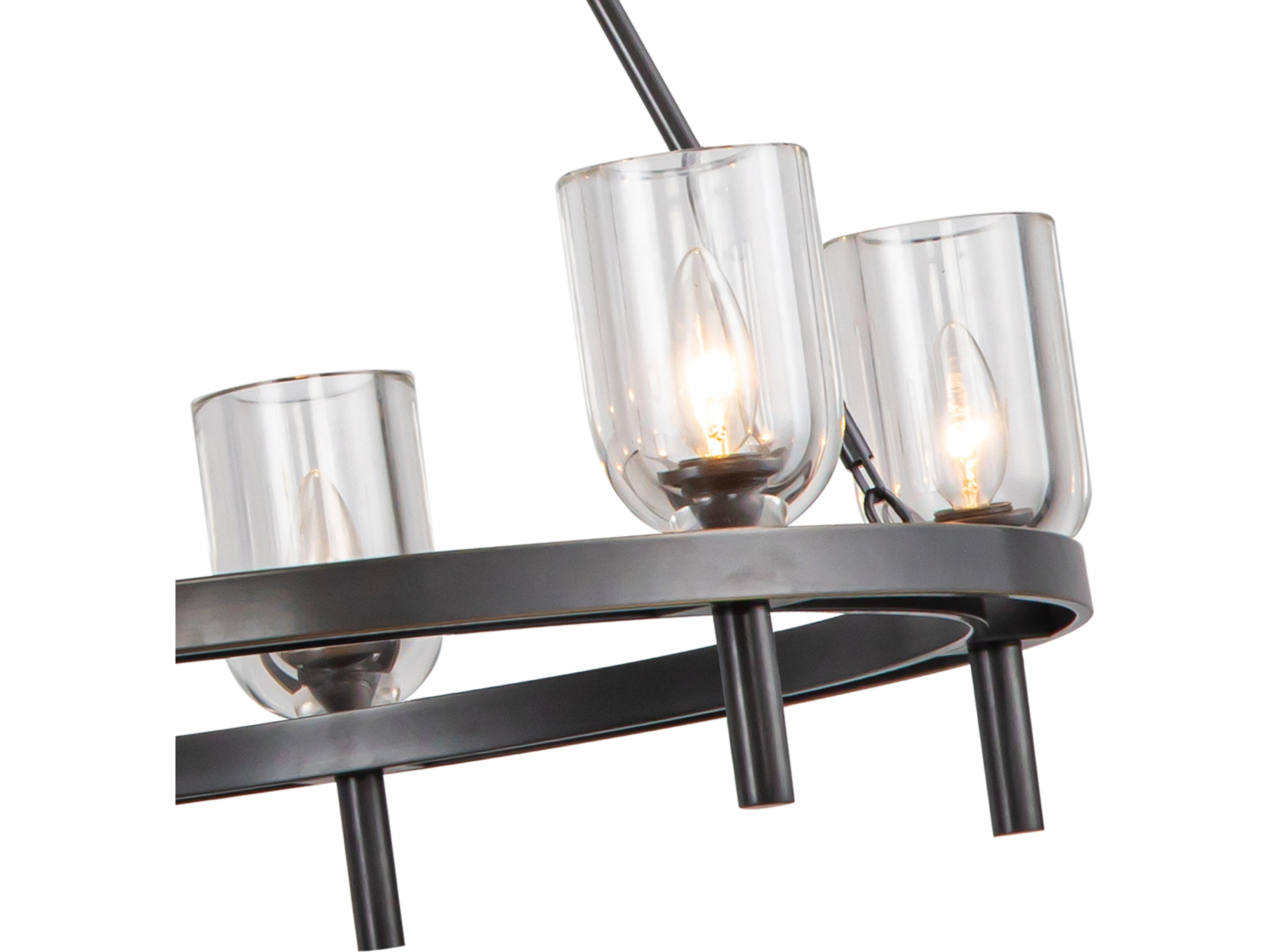 Alora Lighting Lucian 6-Light Urban Bronze Chandelier