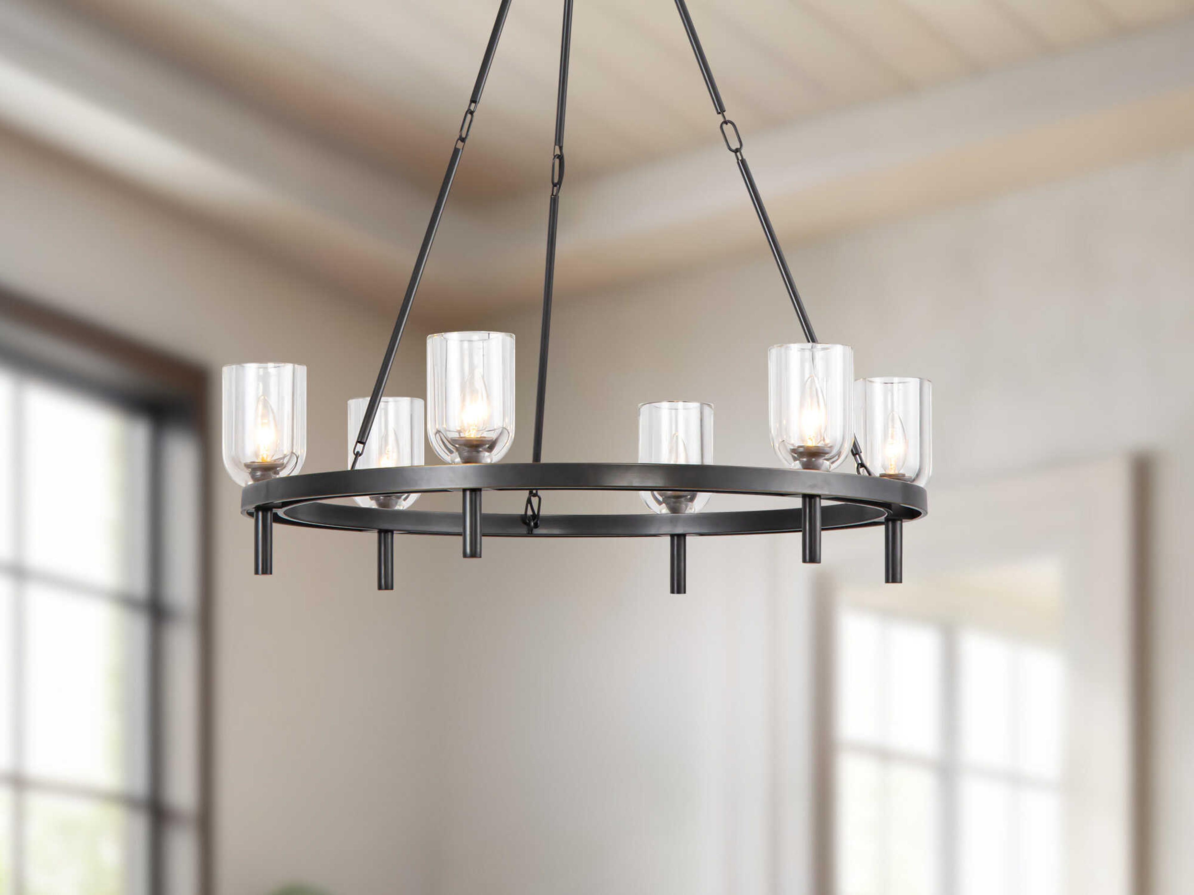 Alora Lighting Lucian 6-Light Urban Bronze Chandelier