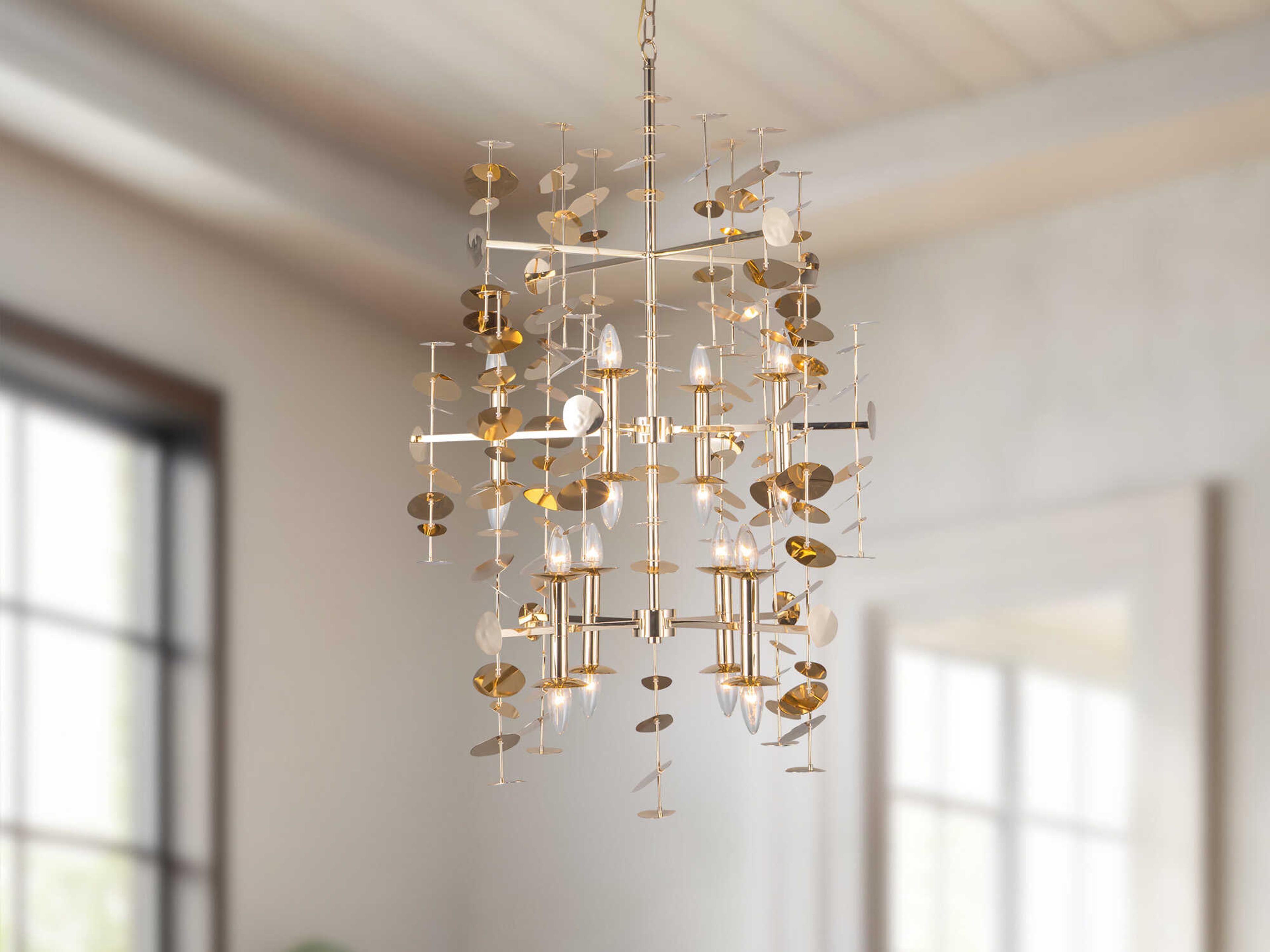 Alora Lighting Yukari 16-Light Polished Brass Chandelier
