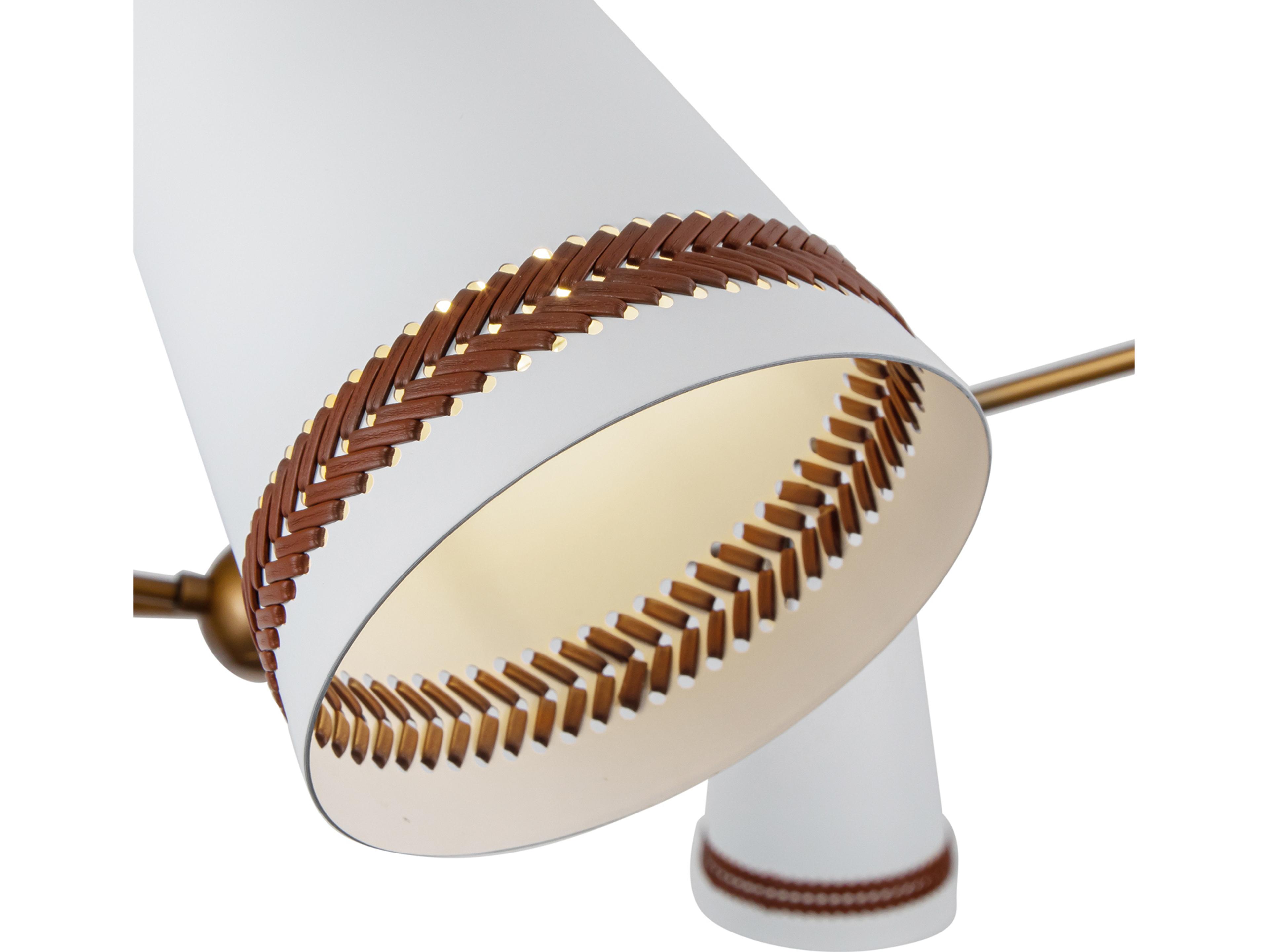 Alora Lighting Brickell 5-Light Matte White Gold Chandelier