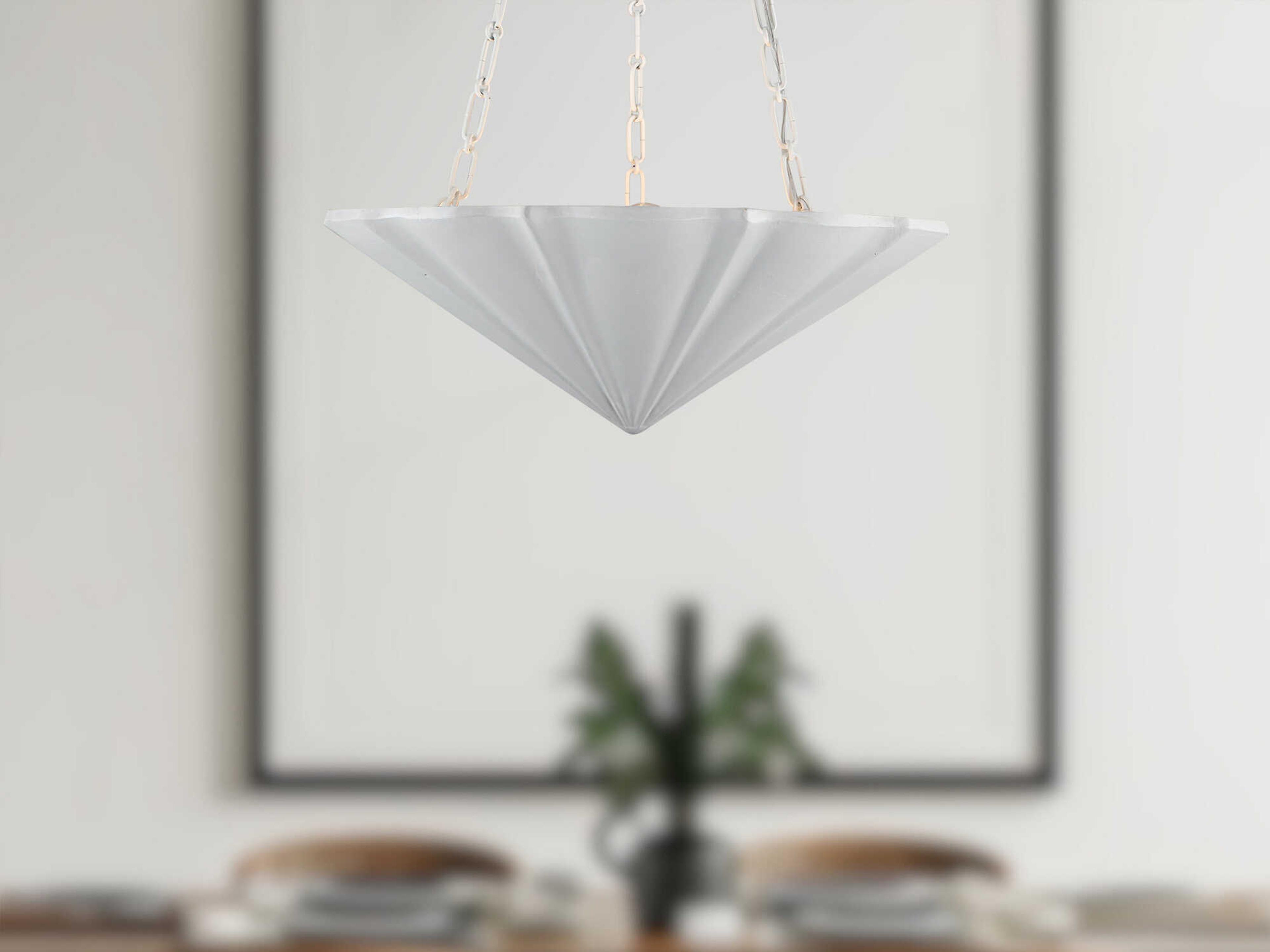 Alora Lighting Martine 3-Light Antique White Chandelier