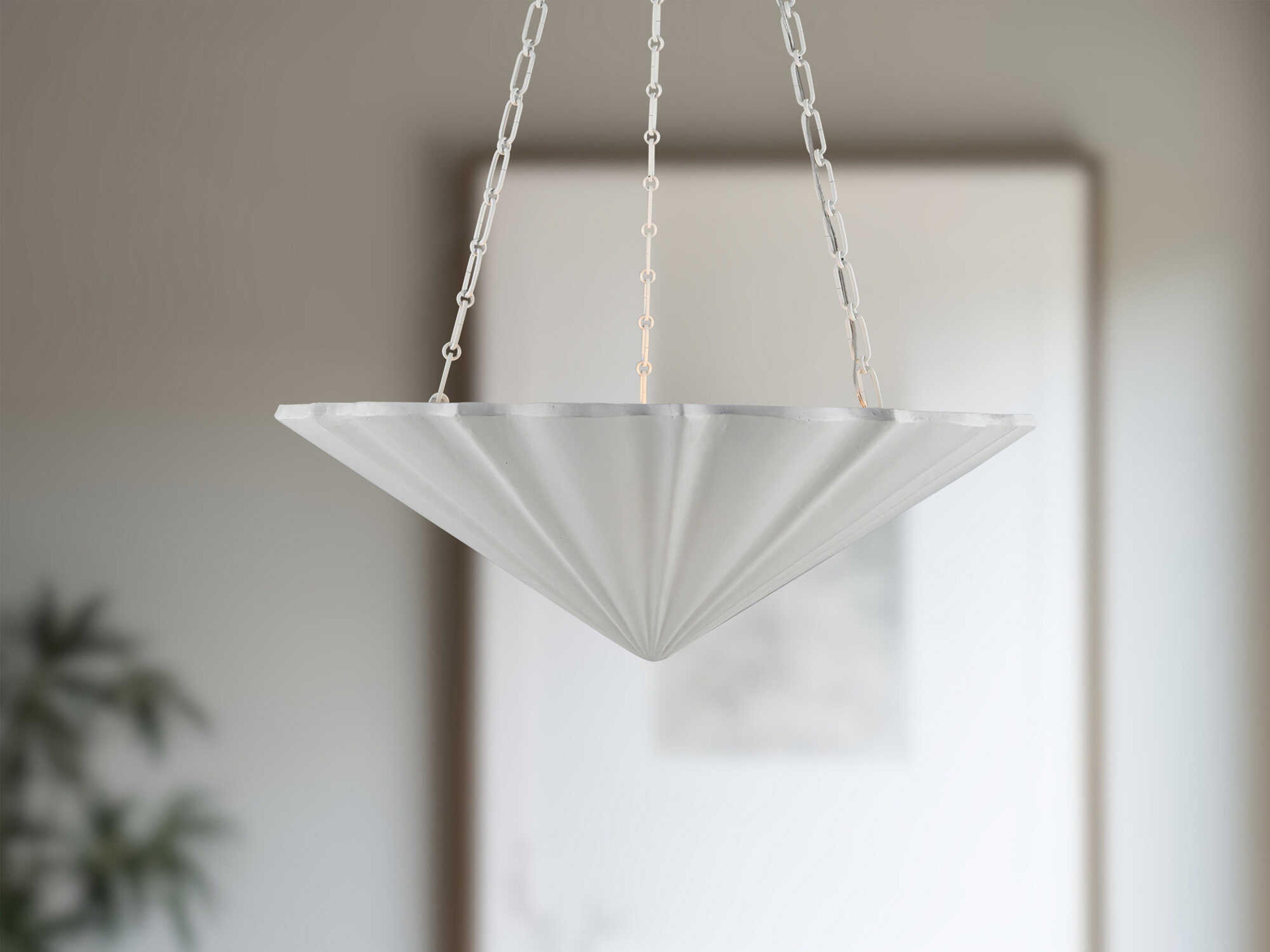 Alora Lighting Martine 4-Light Antique White Chandelier