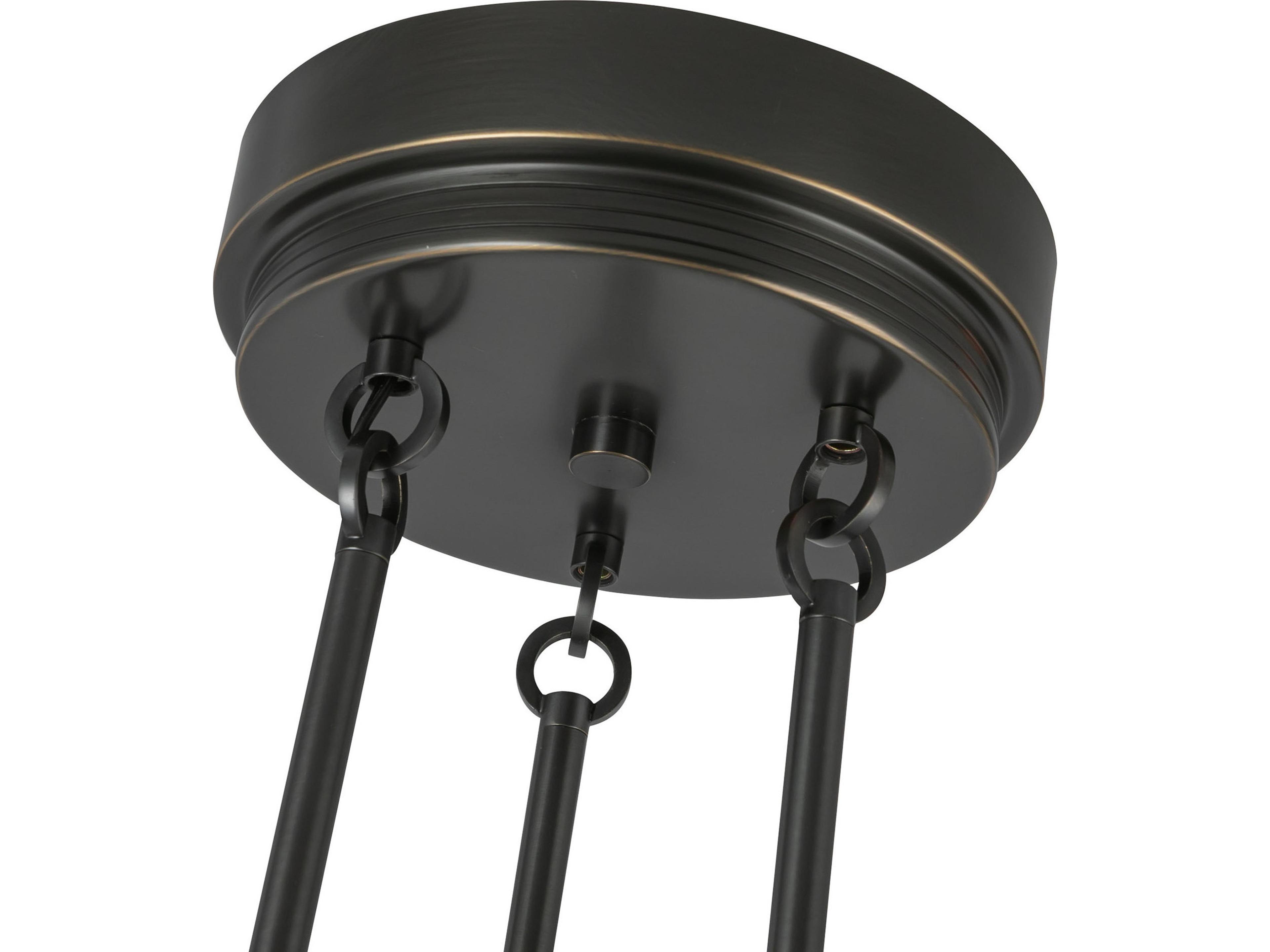 Alora Lighting Colette Urban Bronze Black Bowl Geometric Chandelier