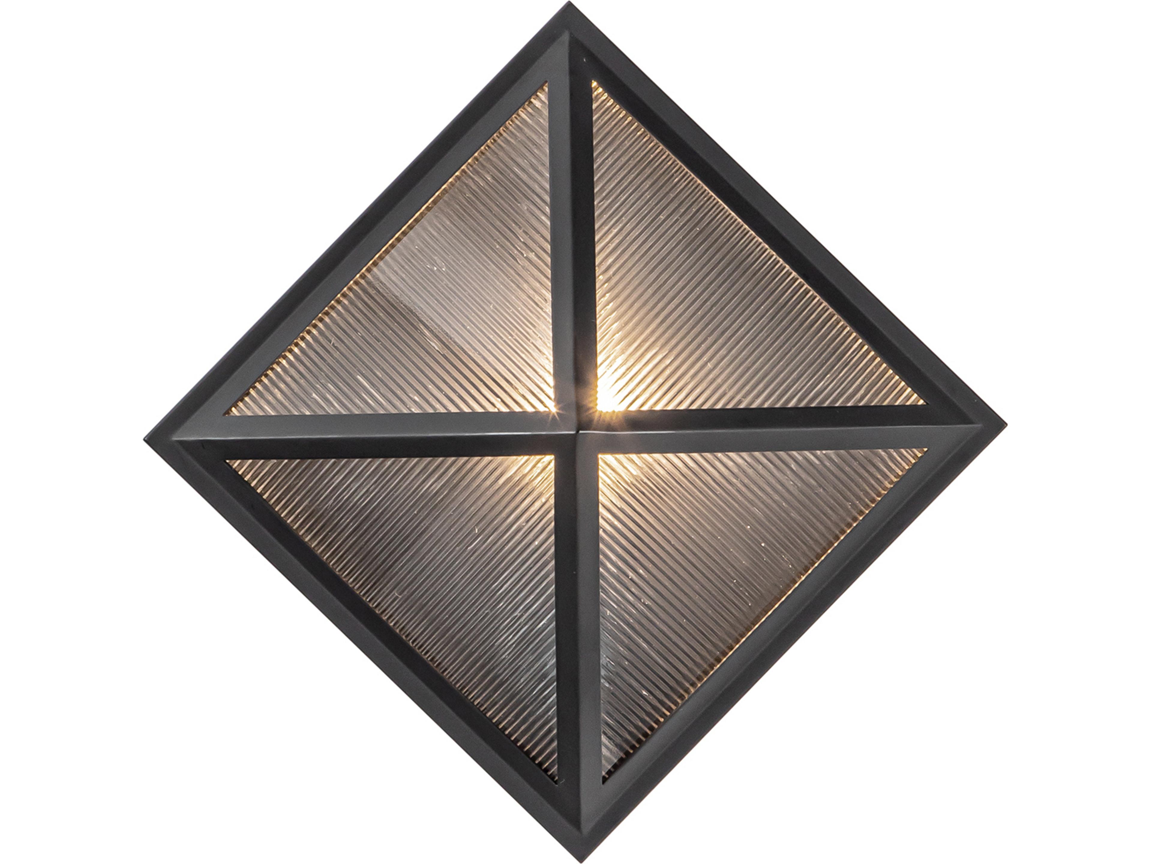 Cairo Diamond Outdoor Wall Sconce Modern