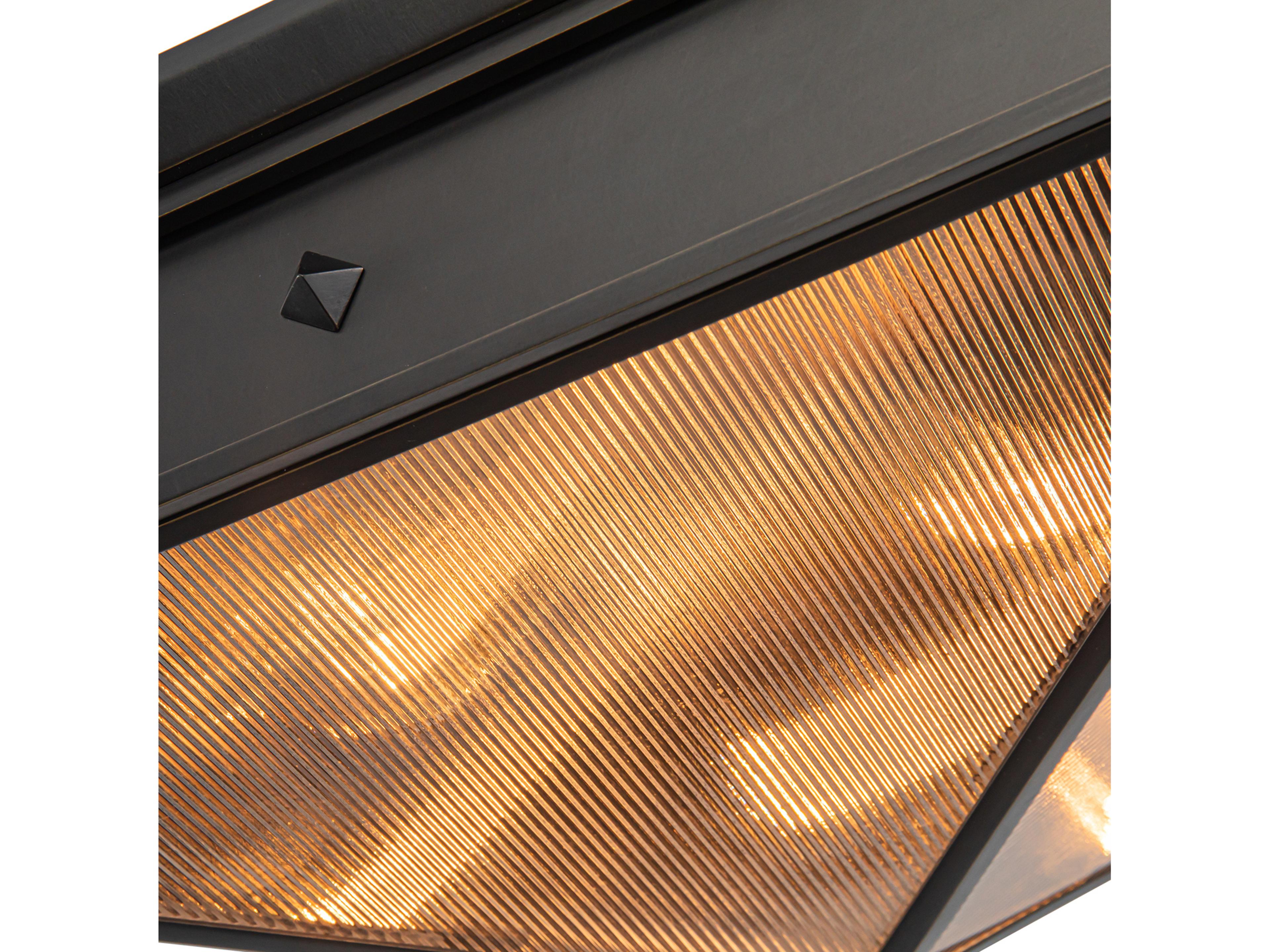 Alora Lighting Cairo 4-Light Urban Bronze Geometric Flush Mount