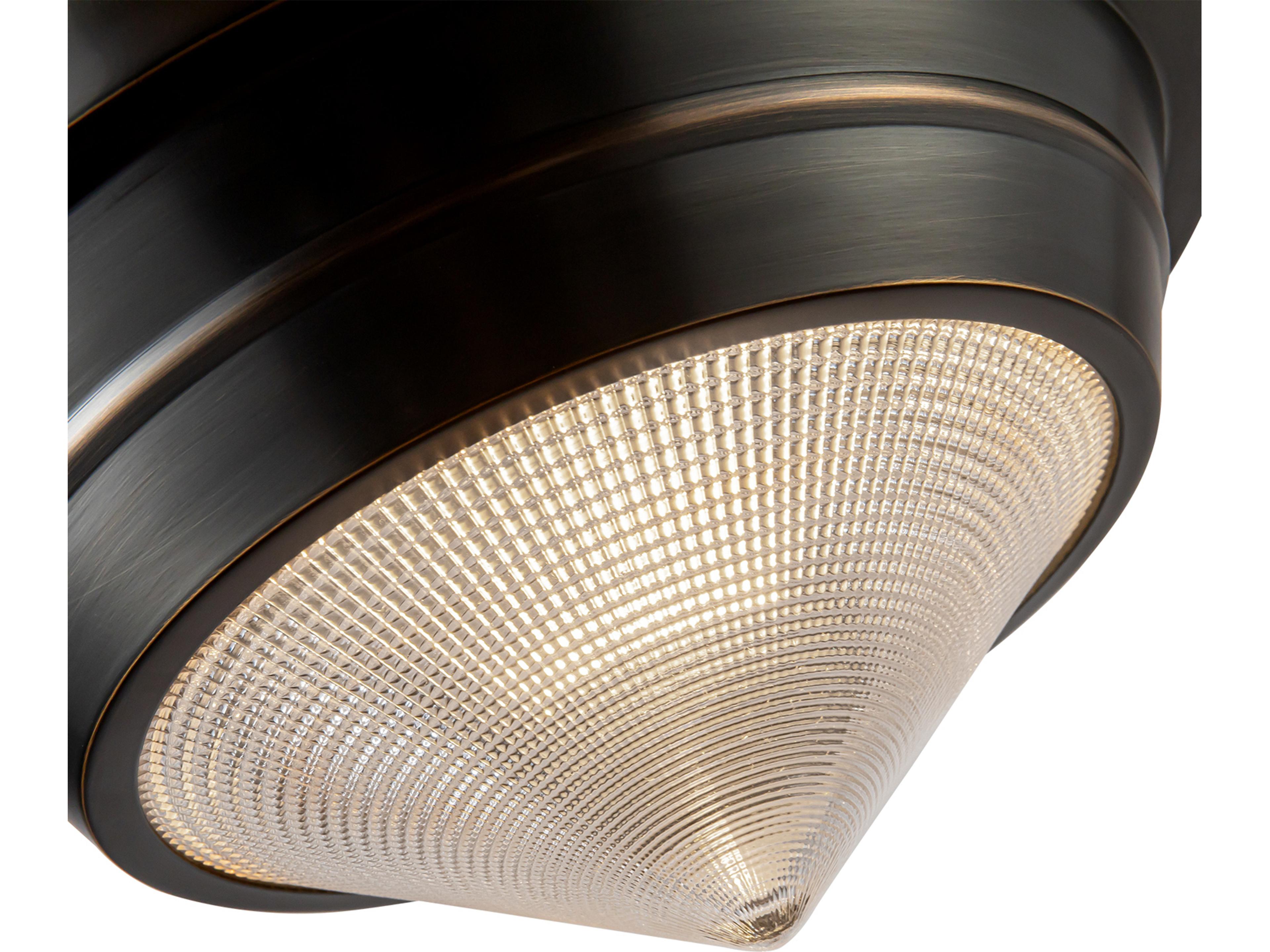 Alora Lighting Willard 1-Light Urban Bronze Flush Mount