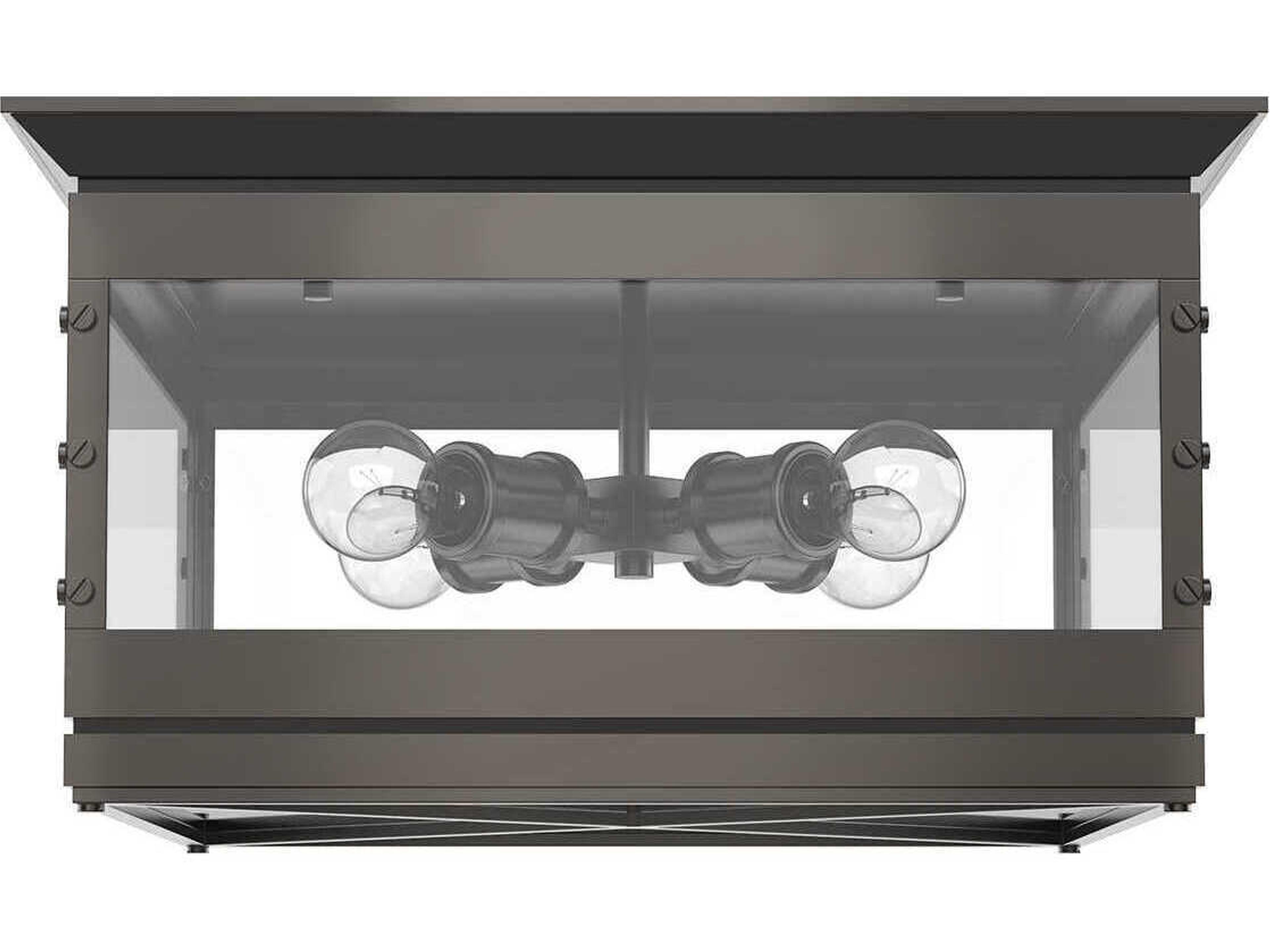 Alora Lighting Douglas 4-Light Urban Bronze Black Flush Mount