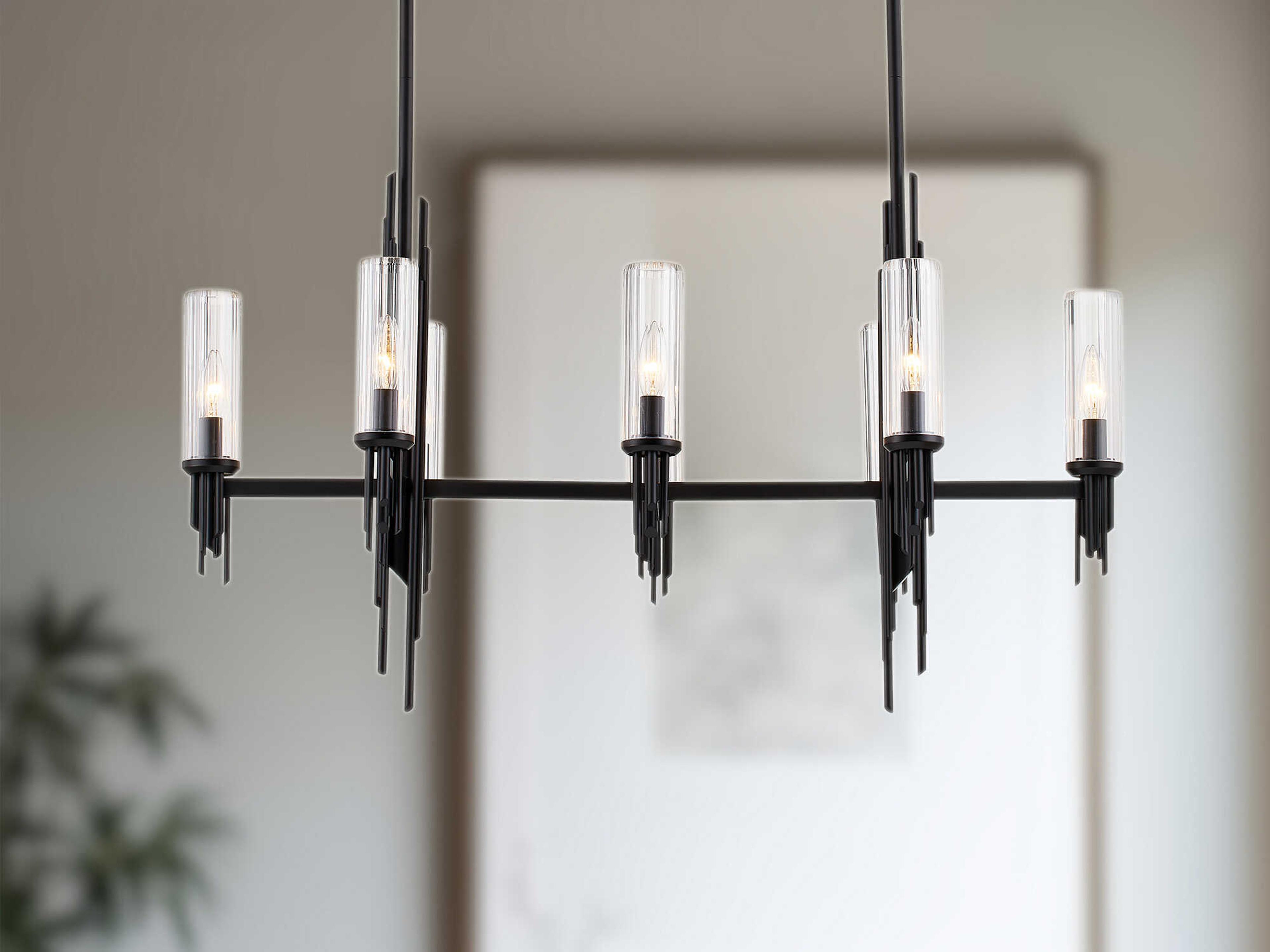 Alora Lighting Torres 8-Light Matte Black Island Pendant
