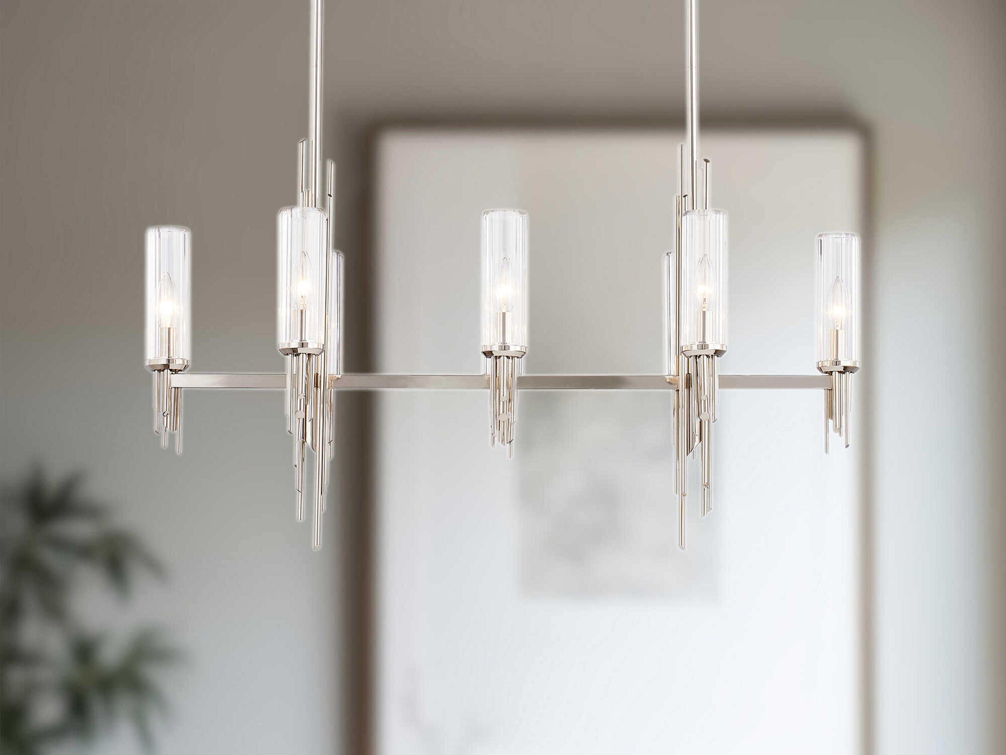 Alora Lighting Torres 8-Light Polished Nickel Island Pendant