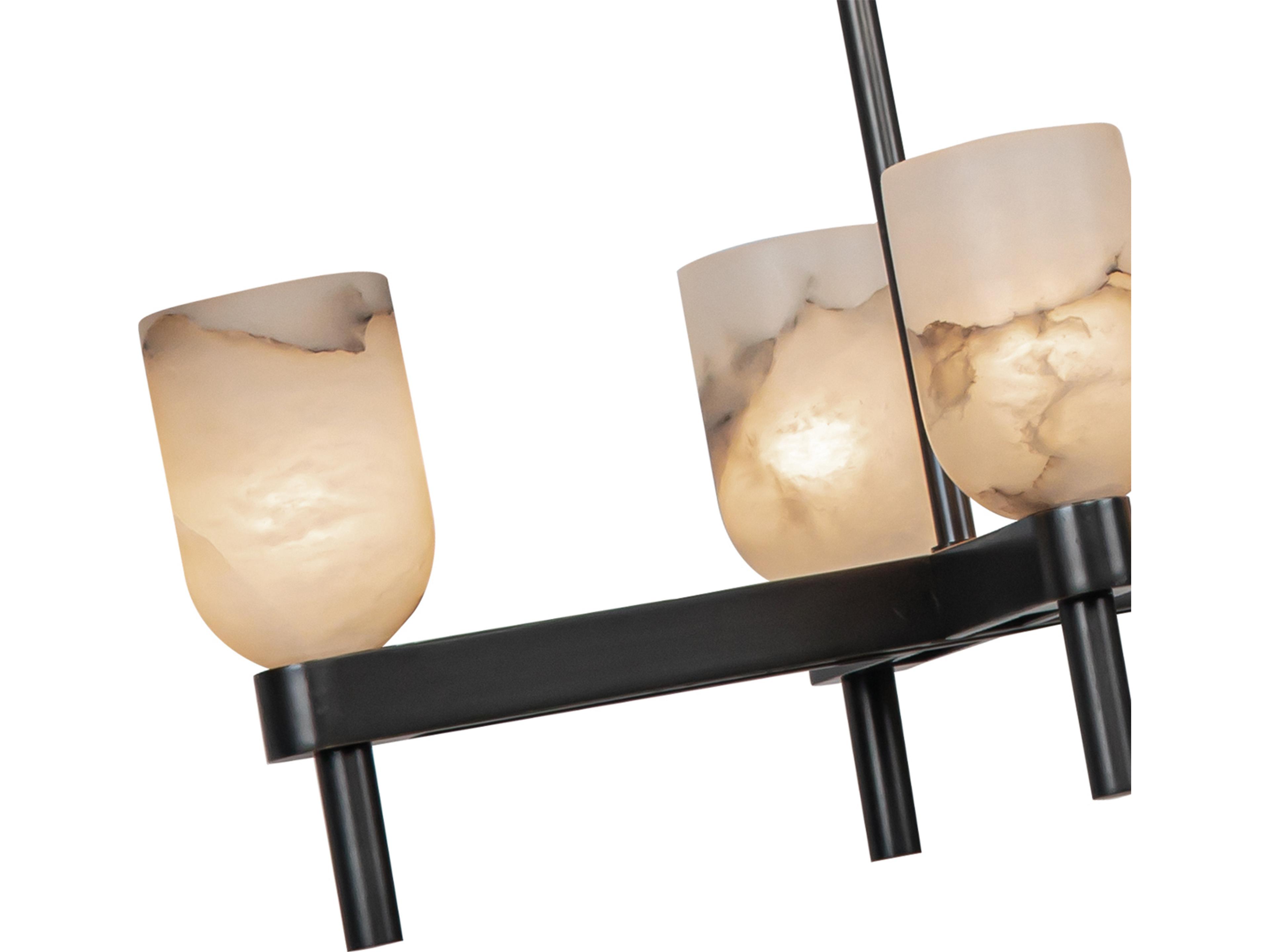Alora Lighting Lucian 10-Light Urban Bronze Linear Island Pendant