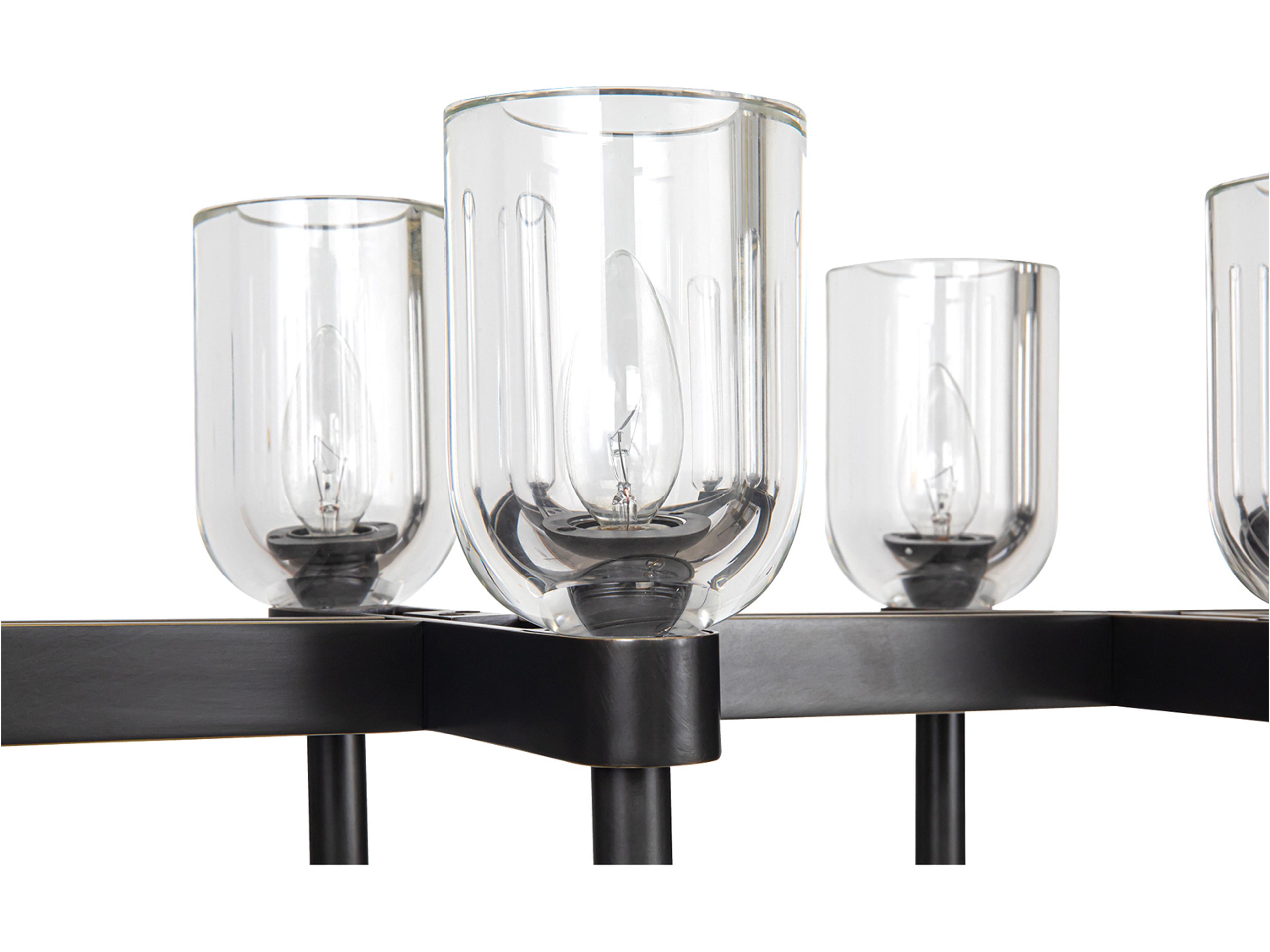 Alora Lighting Lucian 10-Light Urban Bronze Linear Island Pendant