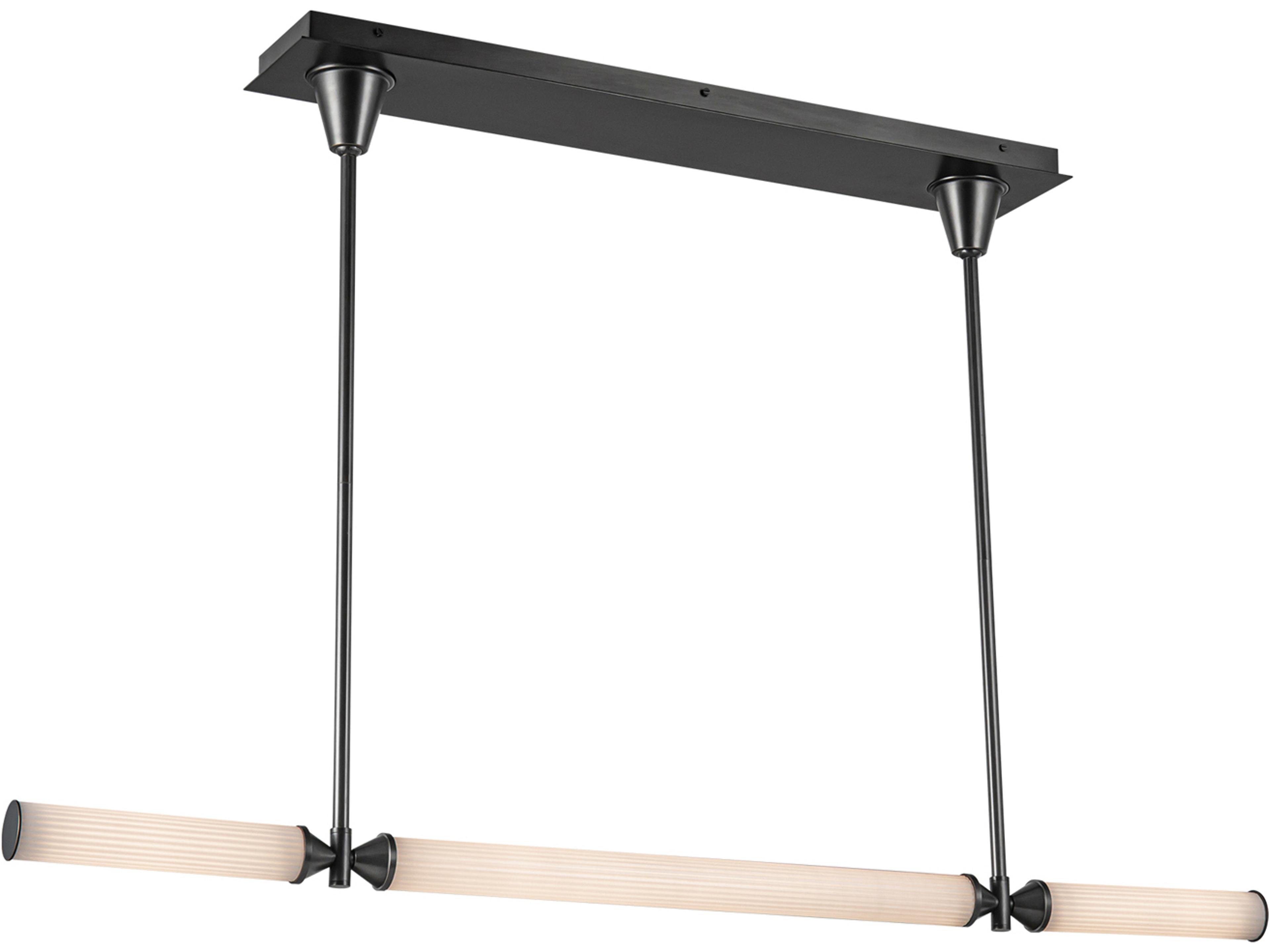 Alora Lighting Edwin Urban Bronze Black Linear Island Pendant