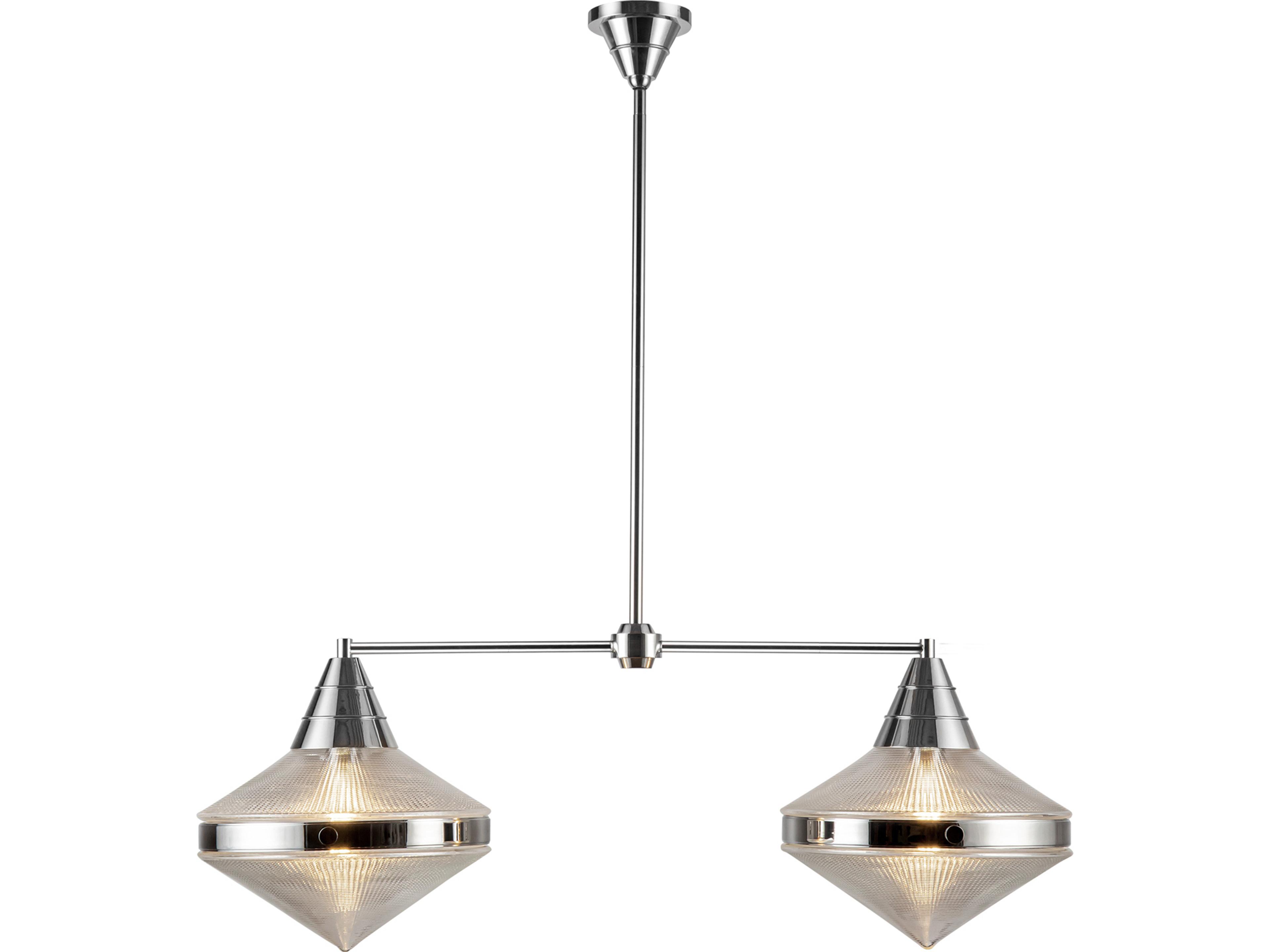 Willard Linear Pendant Light Polished Nickel