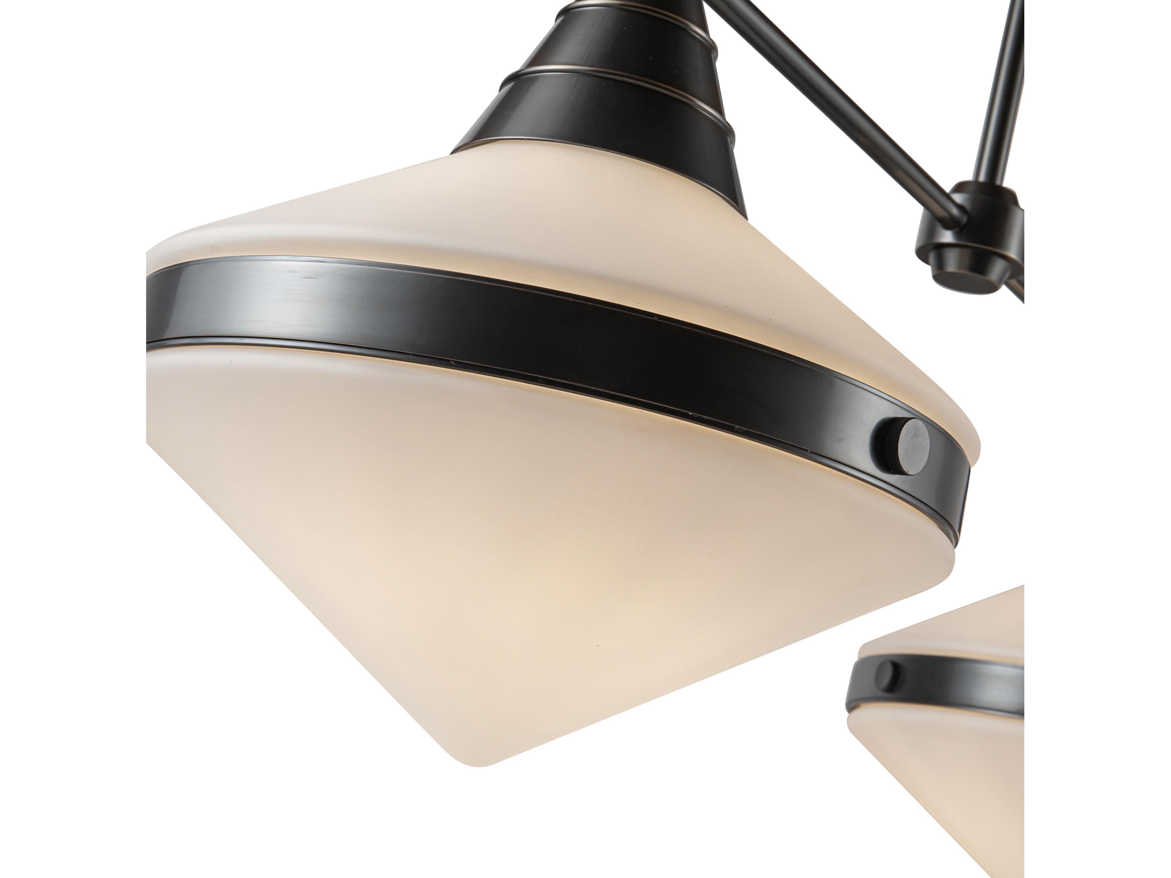 Alora Lighting Willard 2-Light Urban Bronze Black Geometric Island Pendant