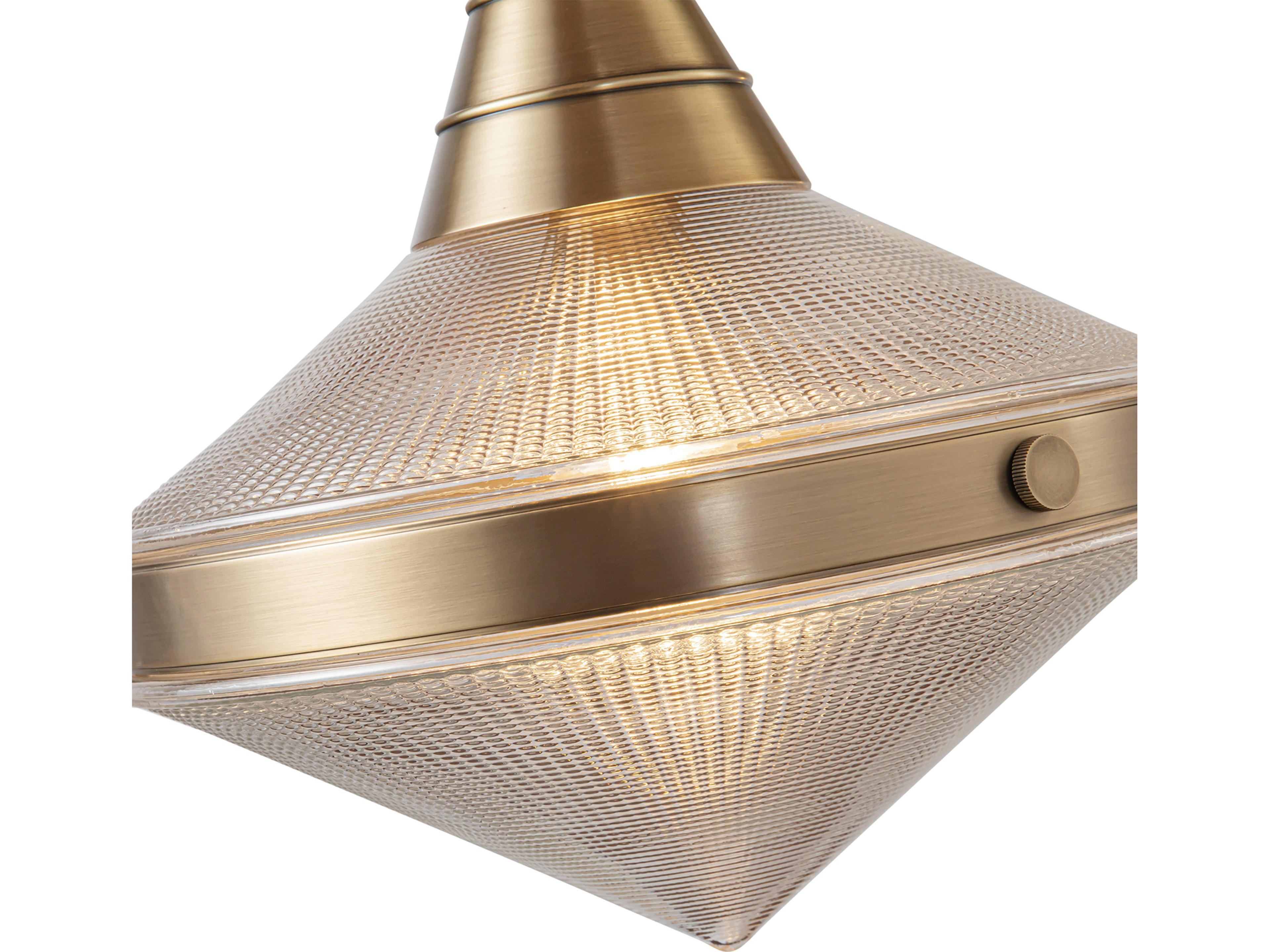 Alora Lighting Willard 2-Light Vintage Brass Geometric Island Pendant