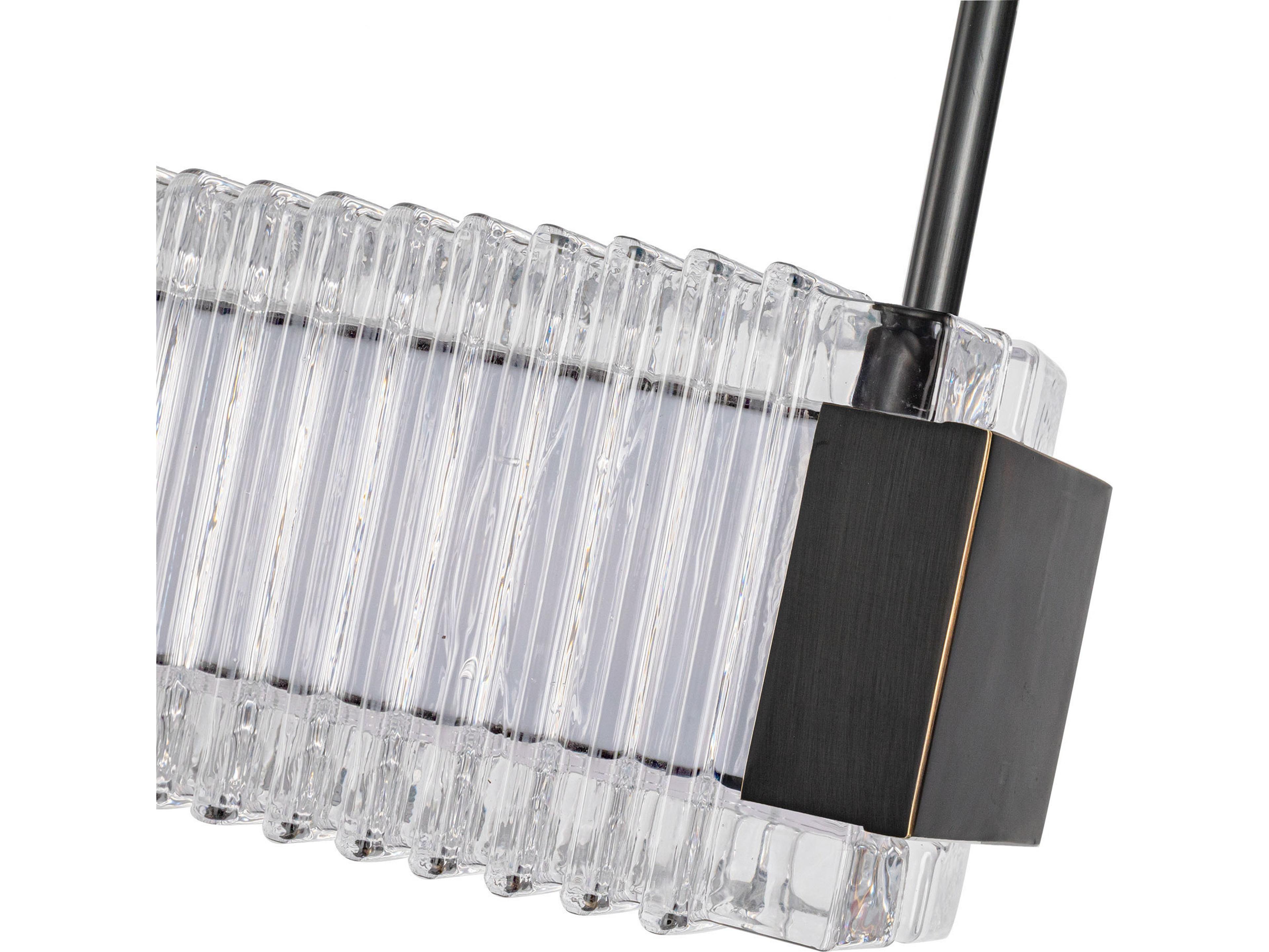 Alora Lighting Alai Urban Bronze Linear Island Pendant