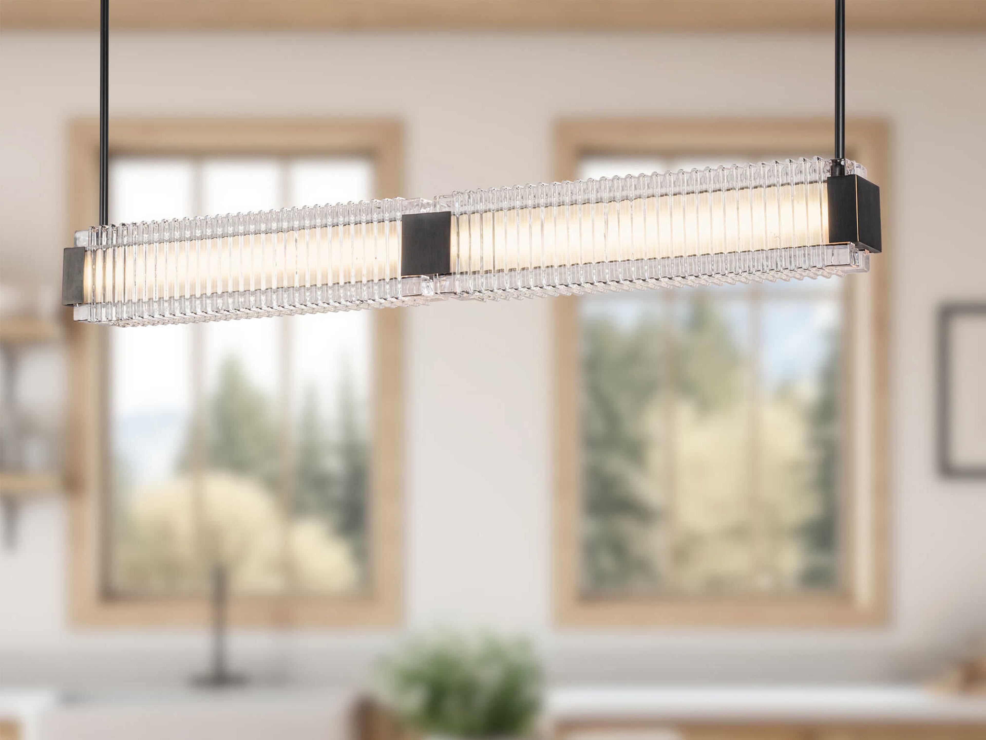 Alora Lighting Alai Urban Bronze Linear Island Pendant