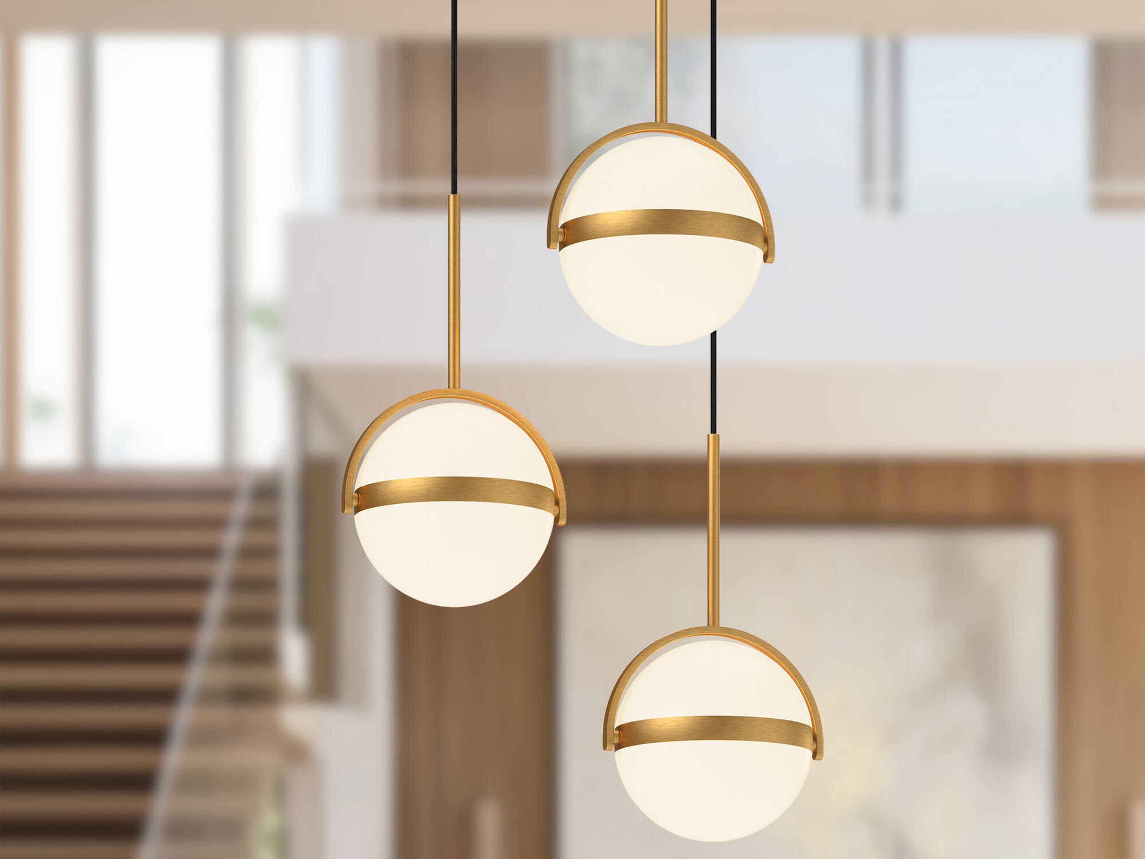 Alora Lighting Globo Brushed Gold Globe Pendant