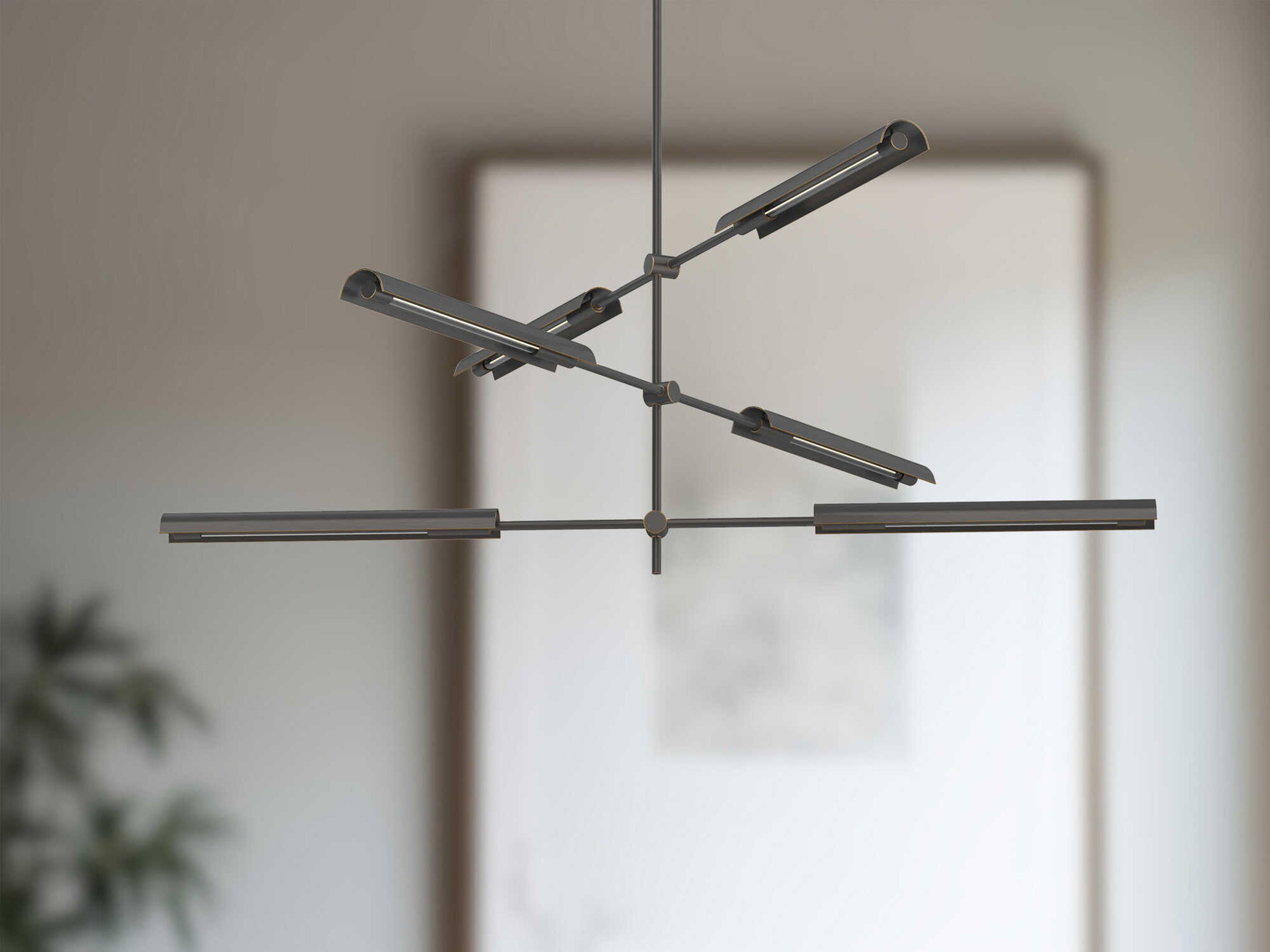 Alora Lighting Astrid Urban Bronze Linear Pendant