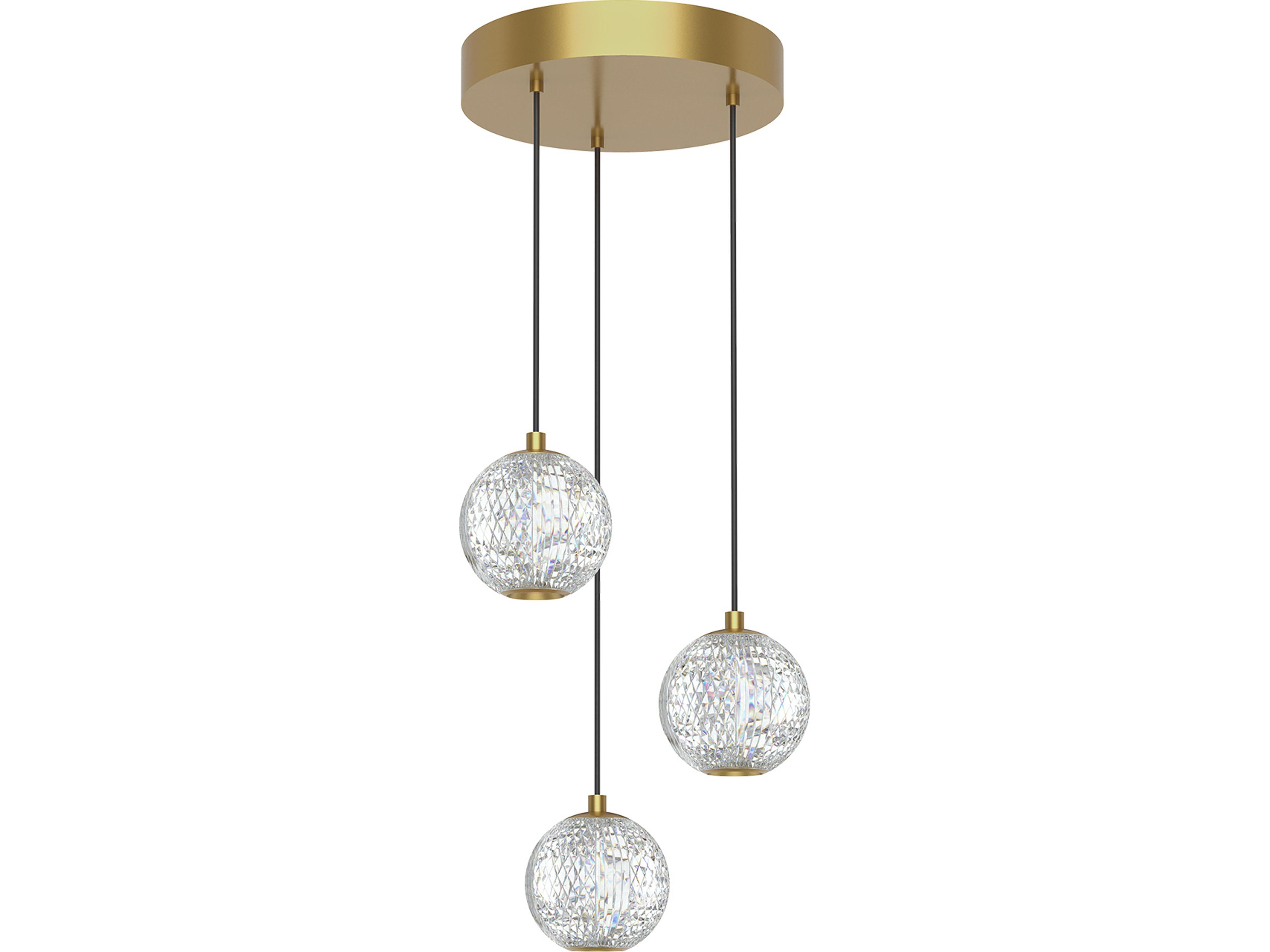 Alora Lighting Marni Natural Brass Globe Mini Pendant