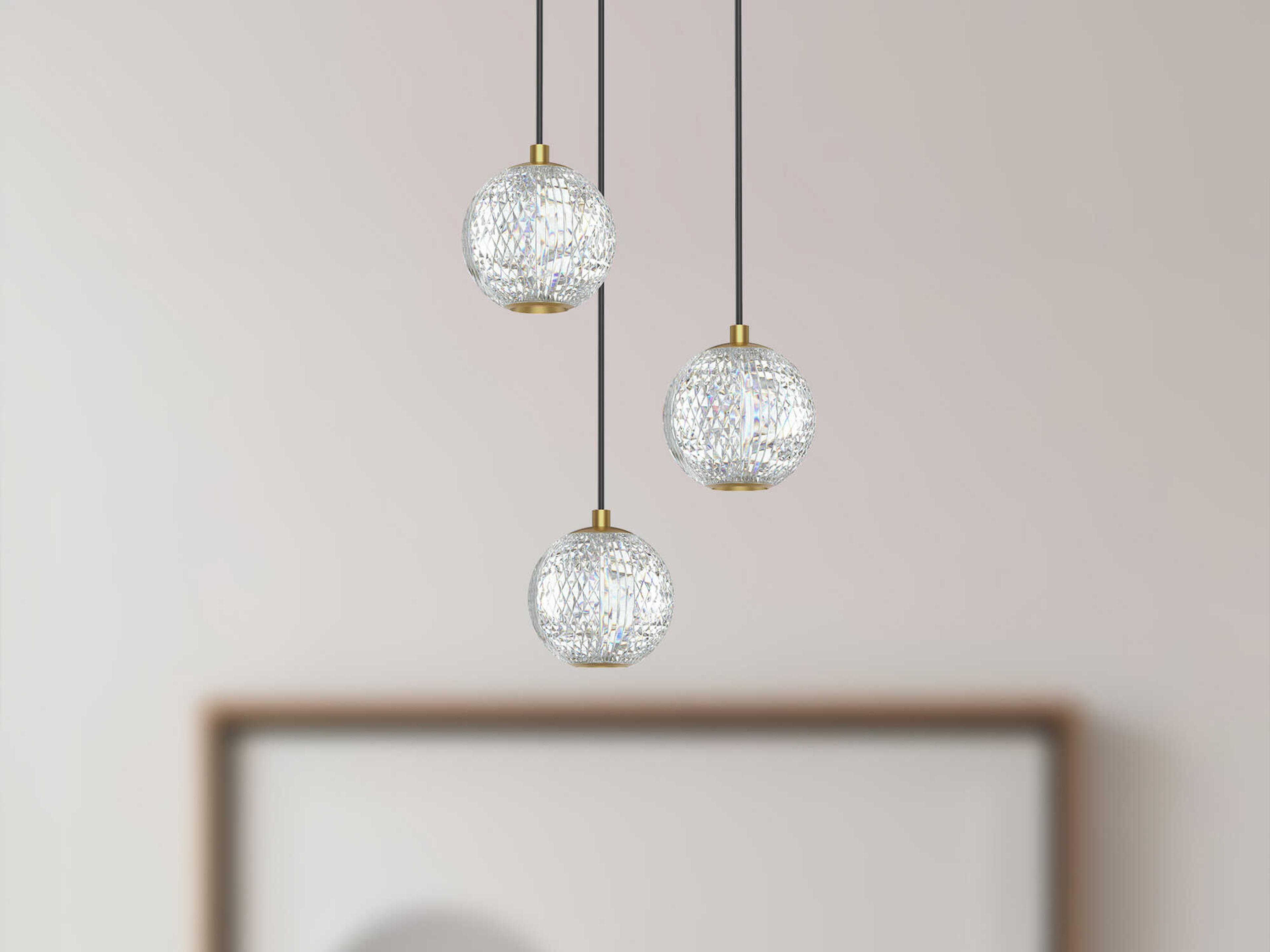 Alora Lighting Marni Natural Brass Globe Mini Pendant