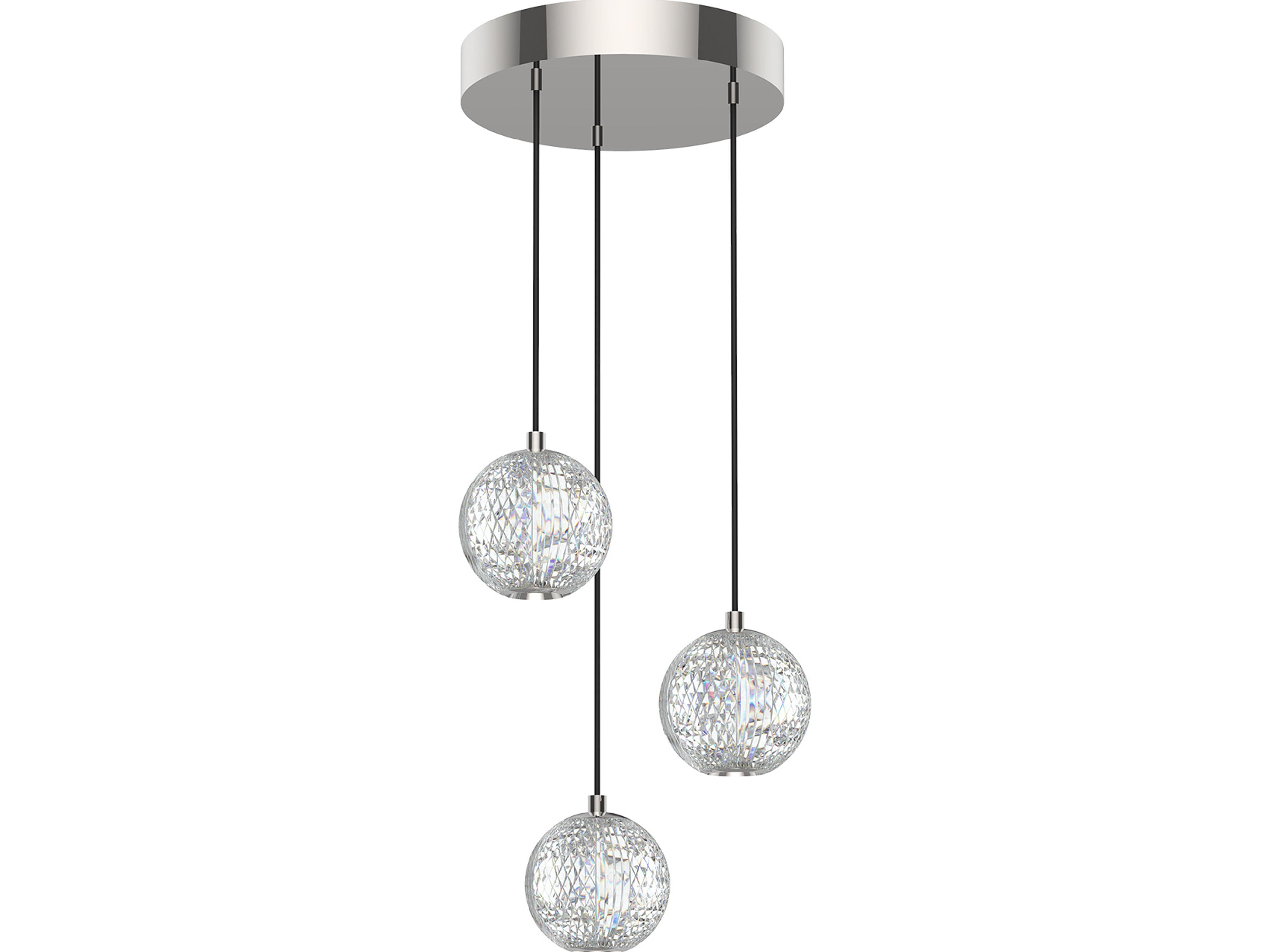 Alora Lighting Marni Polished Nickel Globe Mini Pendant