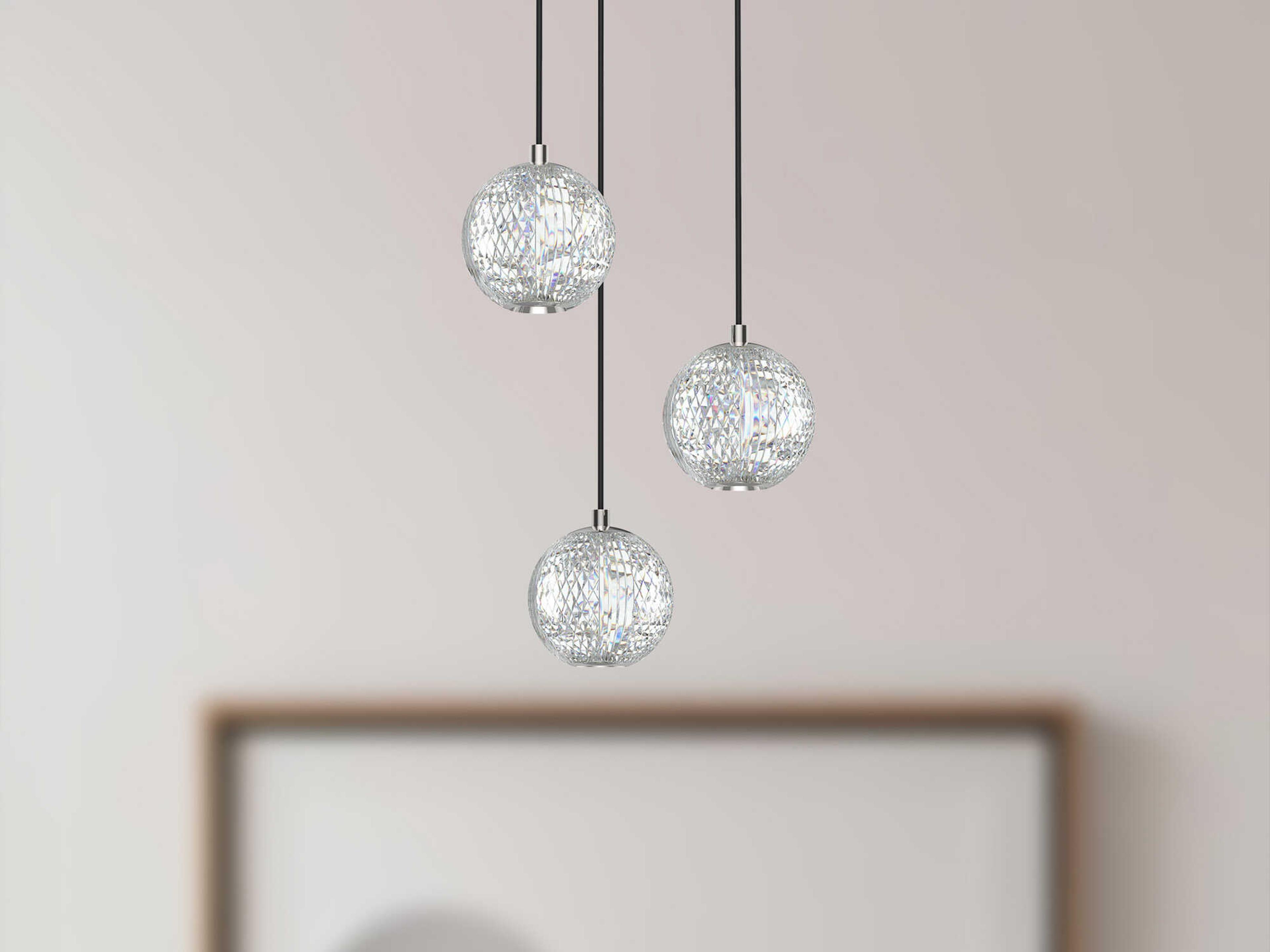 Alora Lighting Marni Polished Nickel Globe Mini Pendant