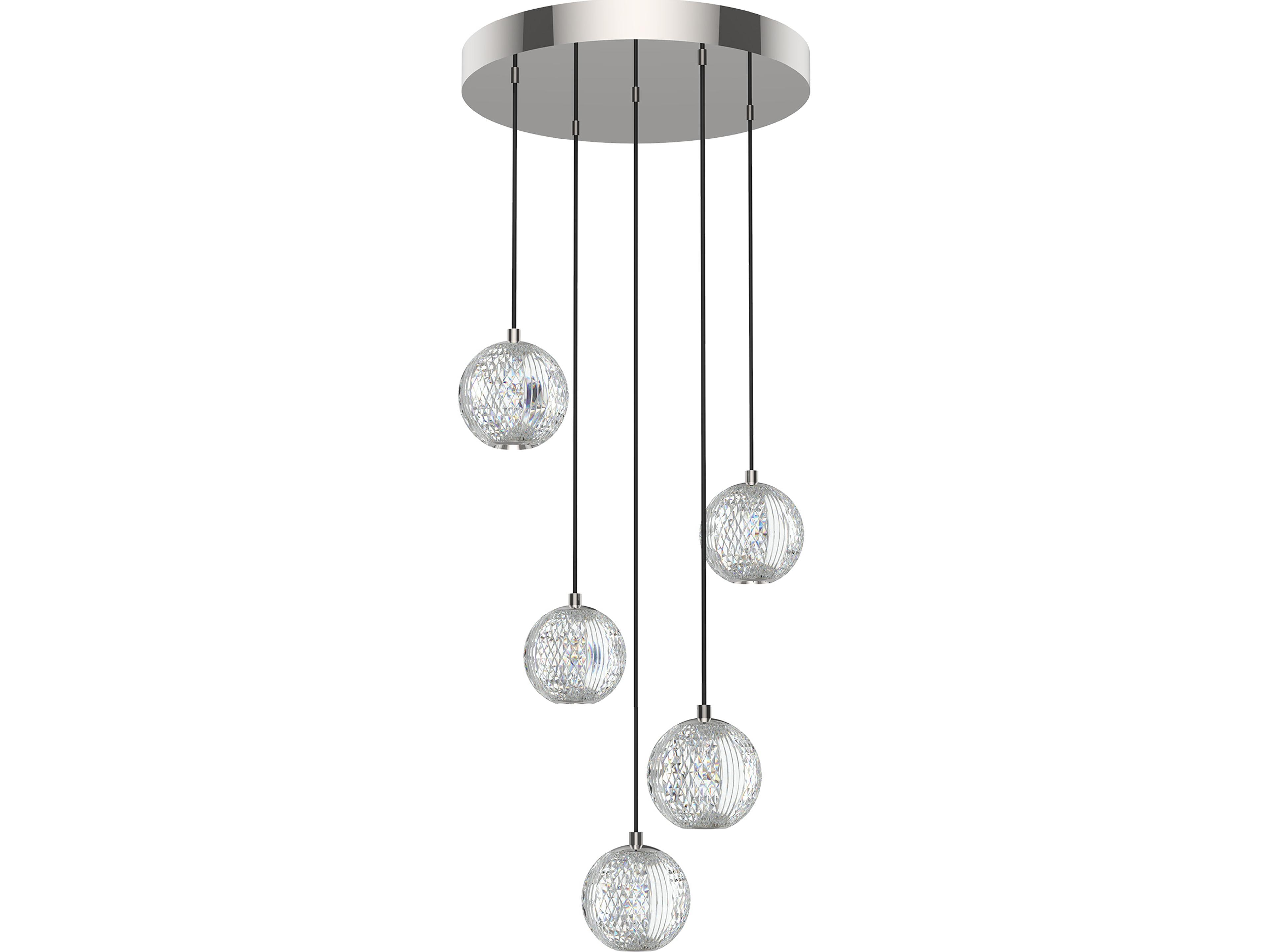 Alora Lighting Marni Polished Nickel Globe Pendant