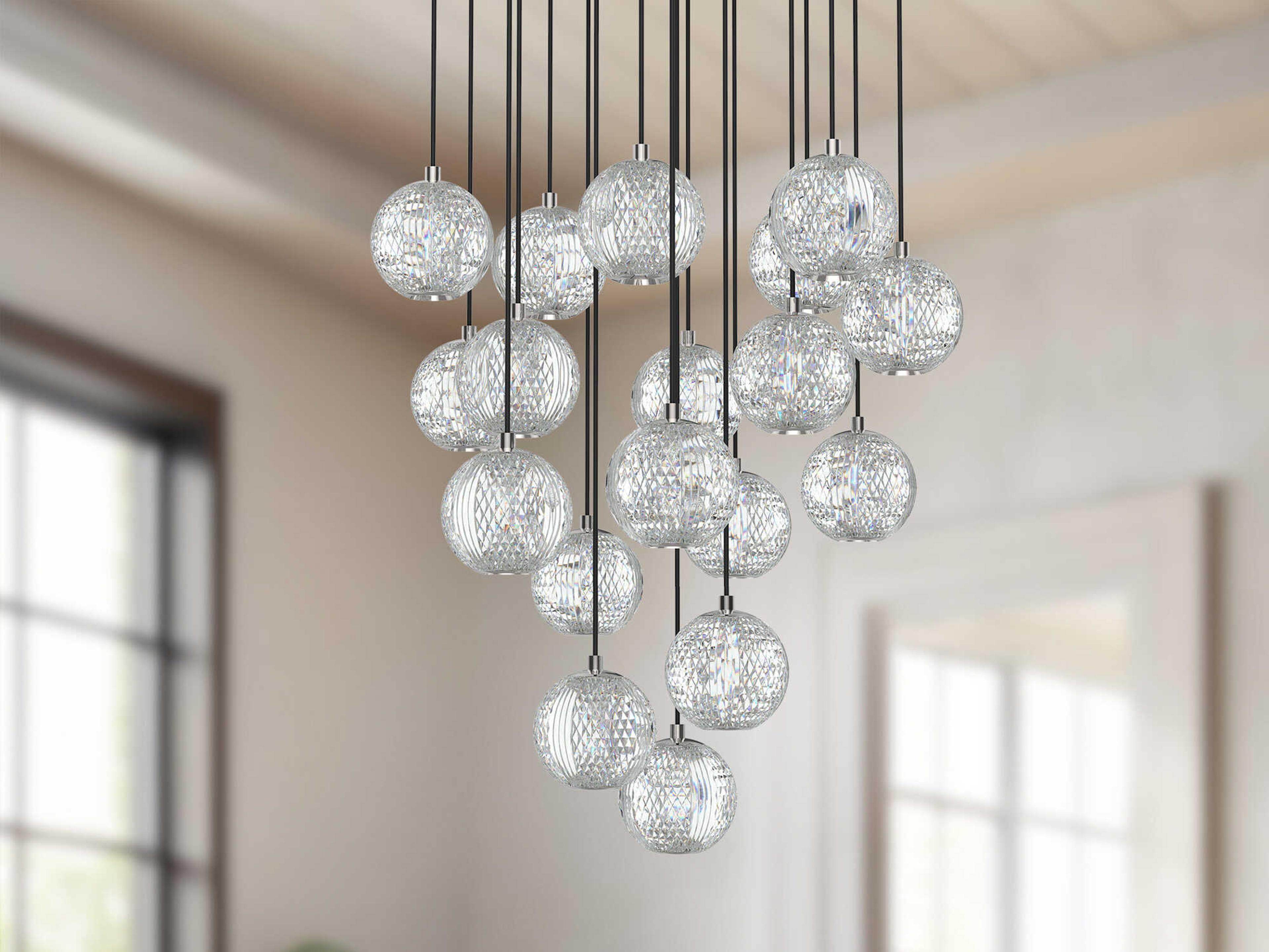 Alora Lighting Marni Polished Nickel Globe Pendant