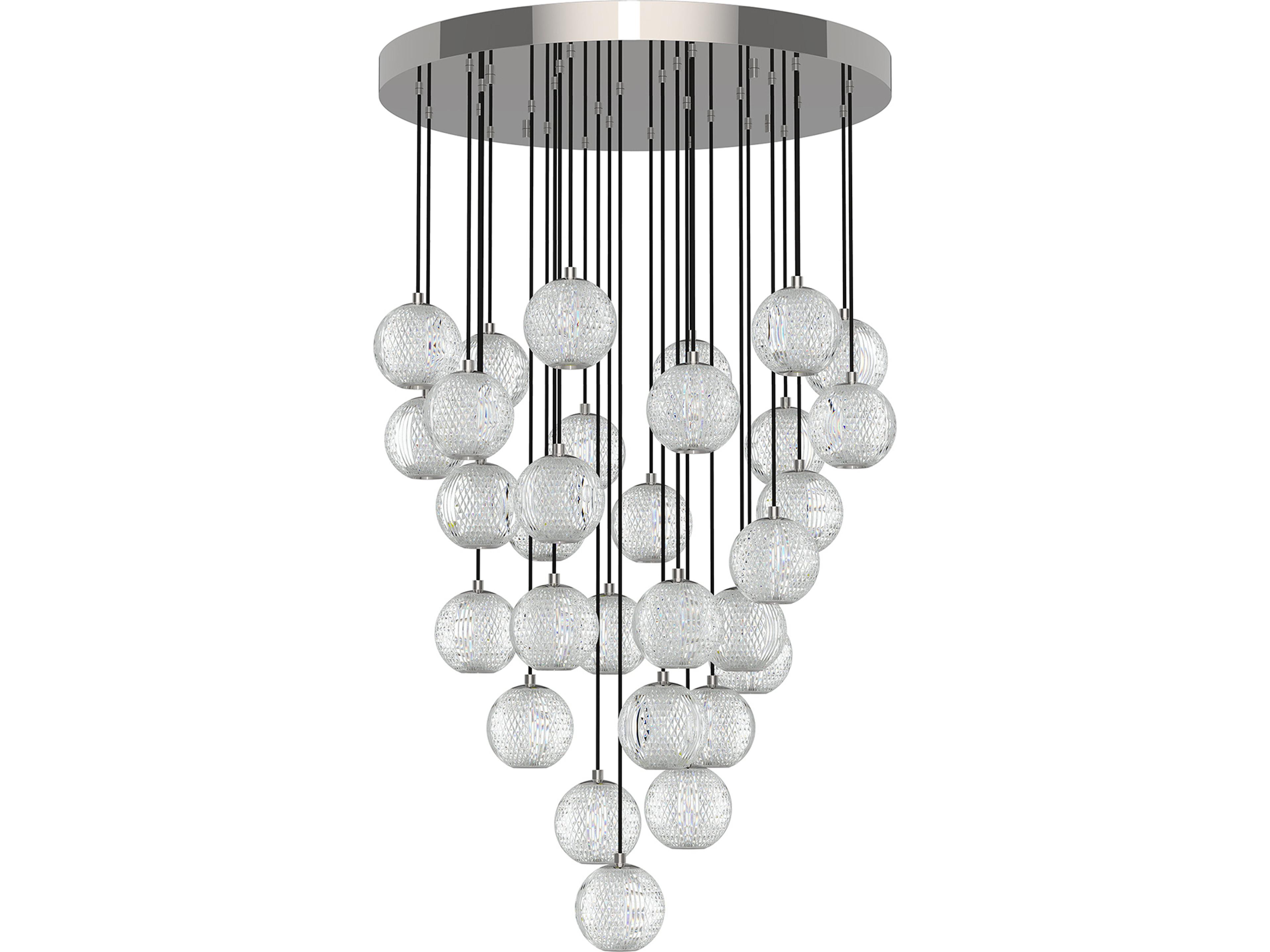 Alora Lighting Marni Polished Nickel Globe Pendant